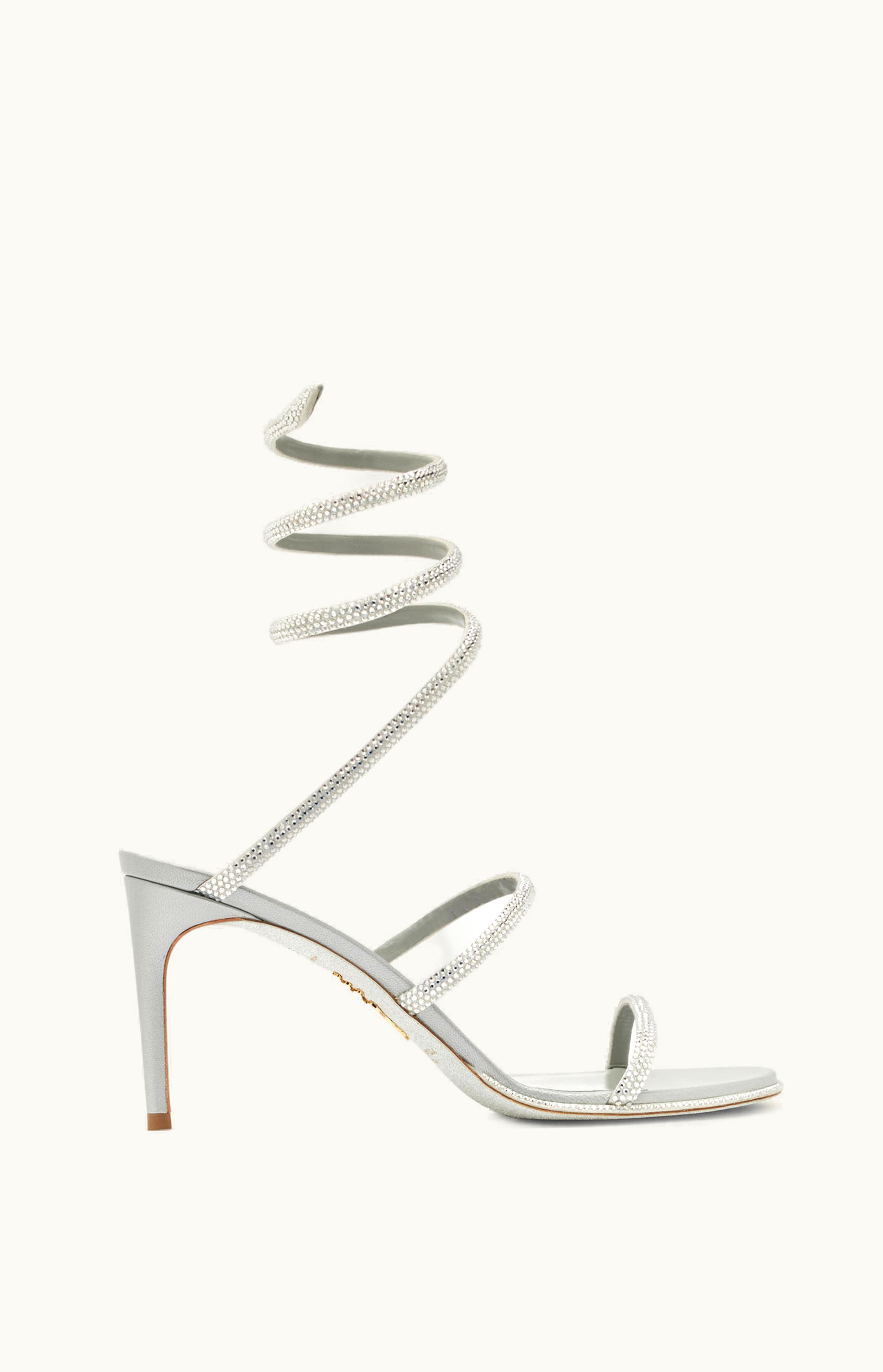 René Caovilla René Caovilla Cleo Silver Sandal 80