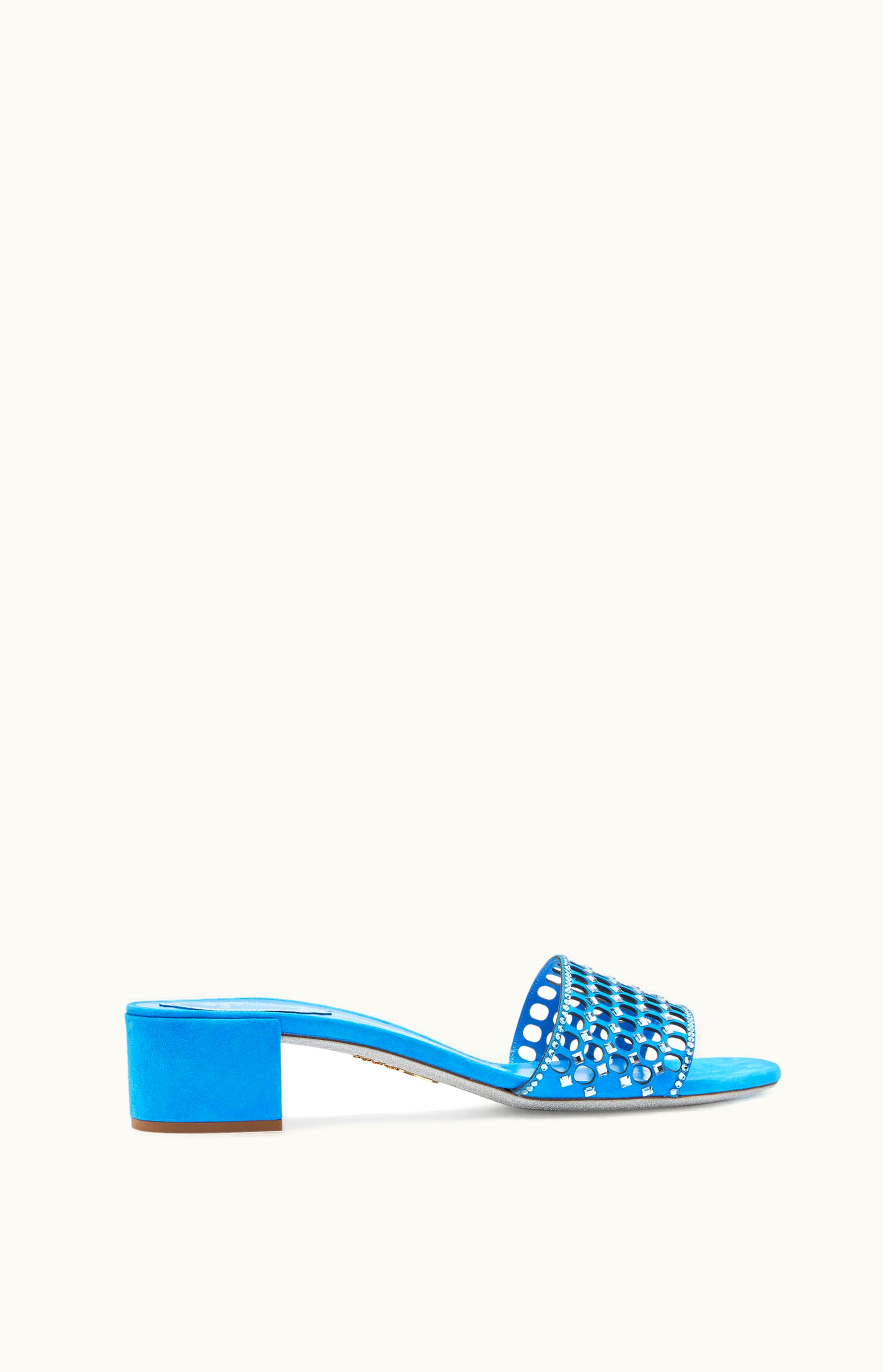 René Caovilla René Caovilla Ginger Sky-Blue Slider Sandal 40