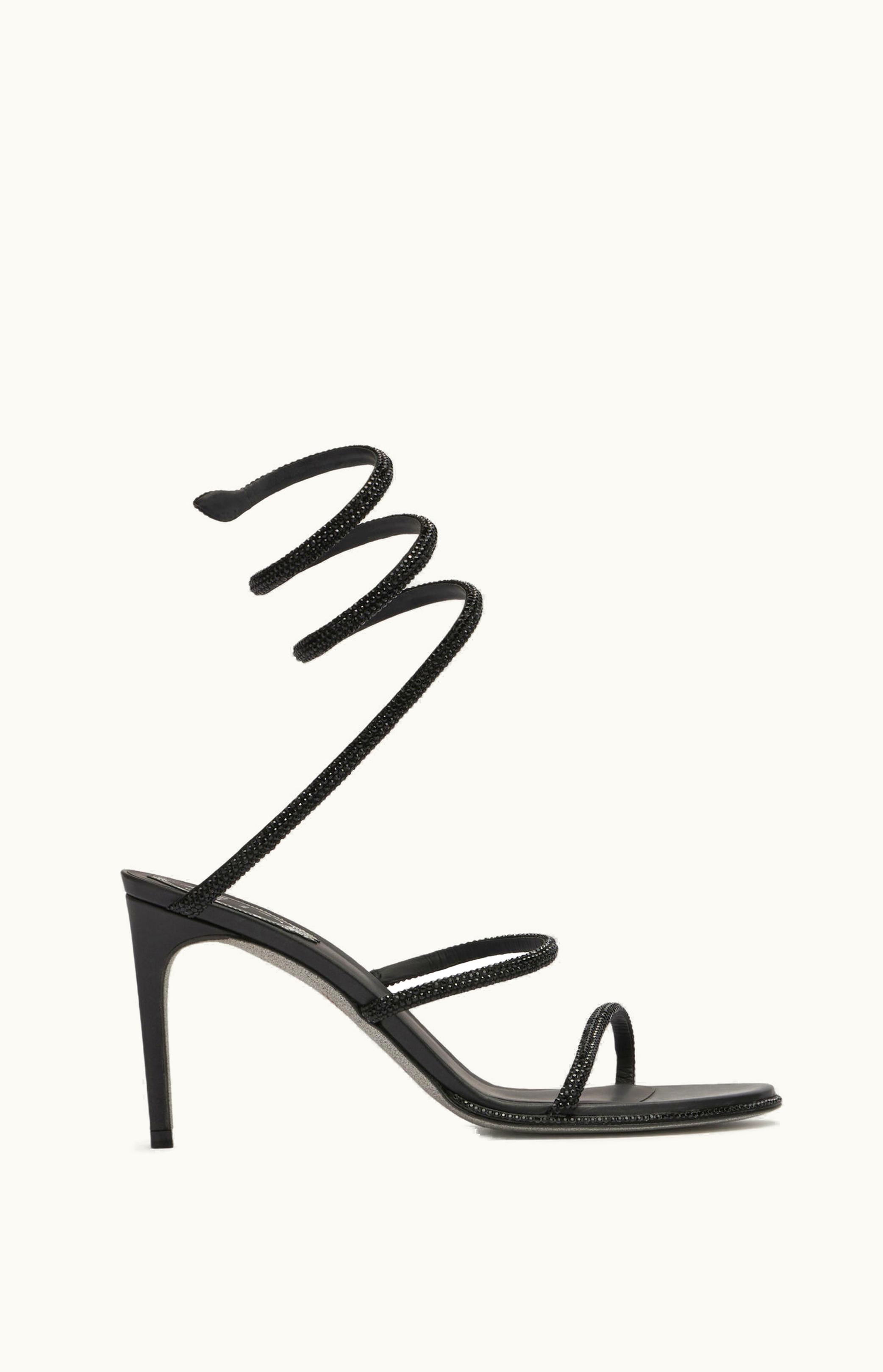 René Caovilla René Caovilla Cleo Black Sandal 80