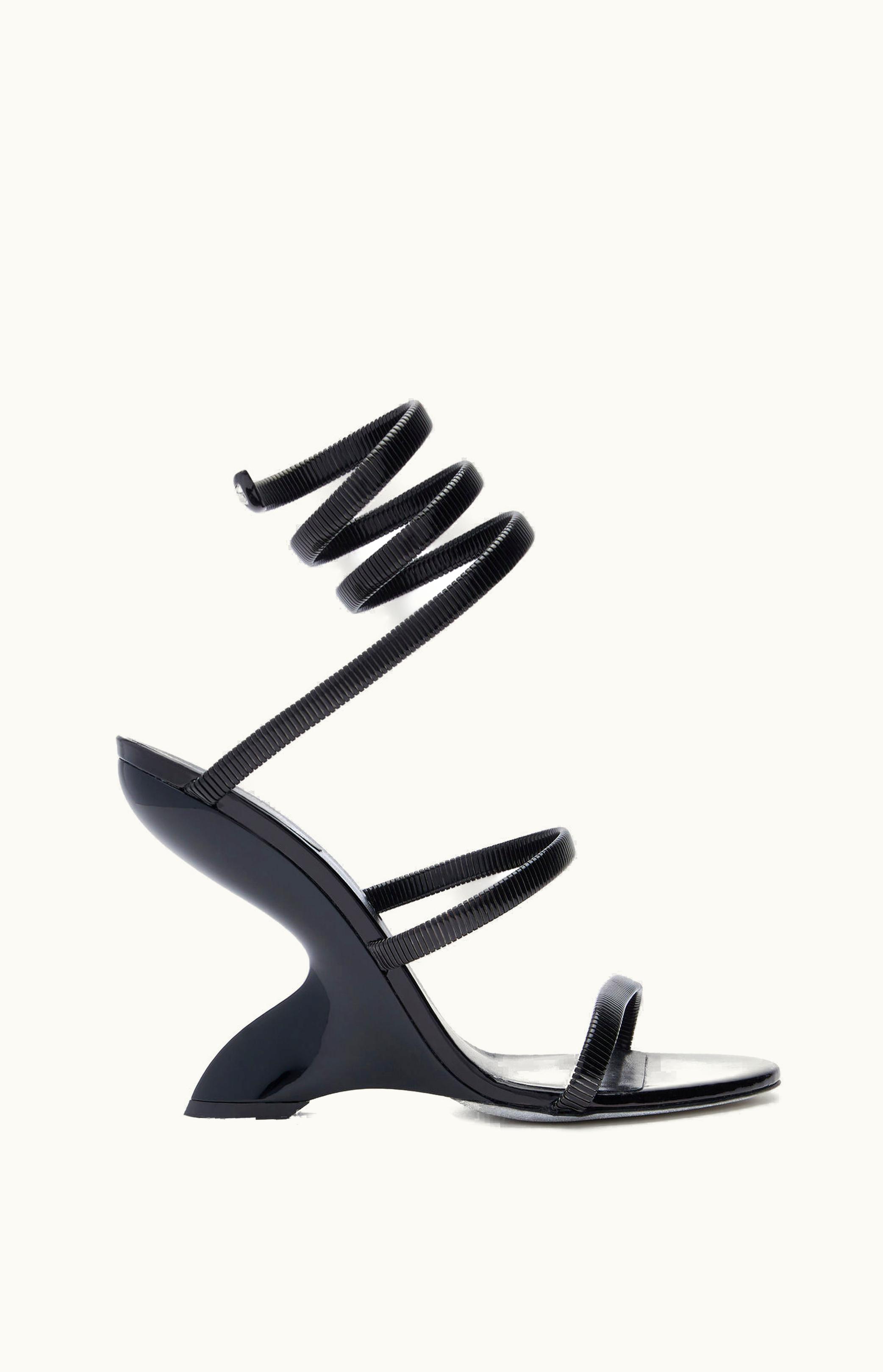 René Caovilla René Caovilla Symphony Black Sandal 105
