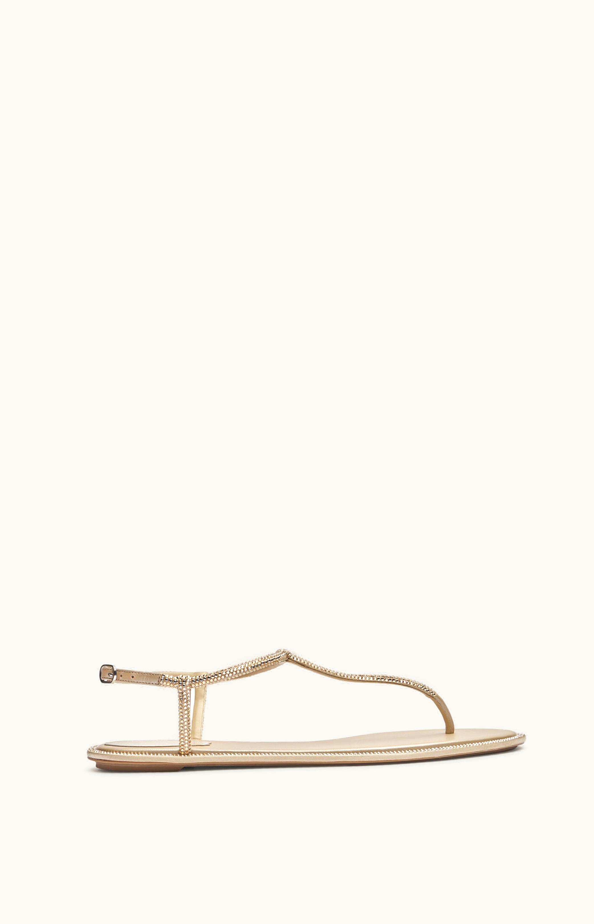 René Caovilla René Caovilla Diana Crystal Beige Sandal 10
