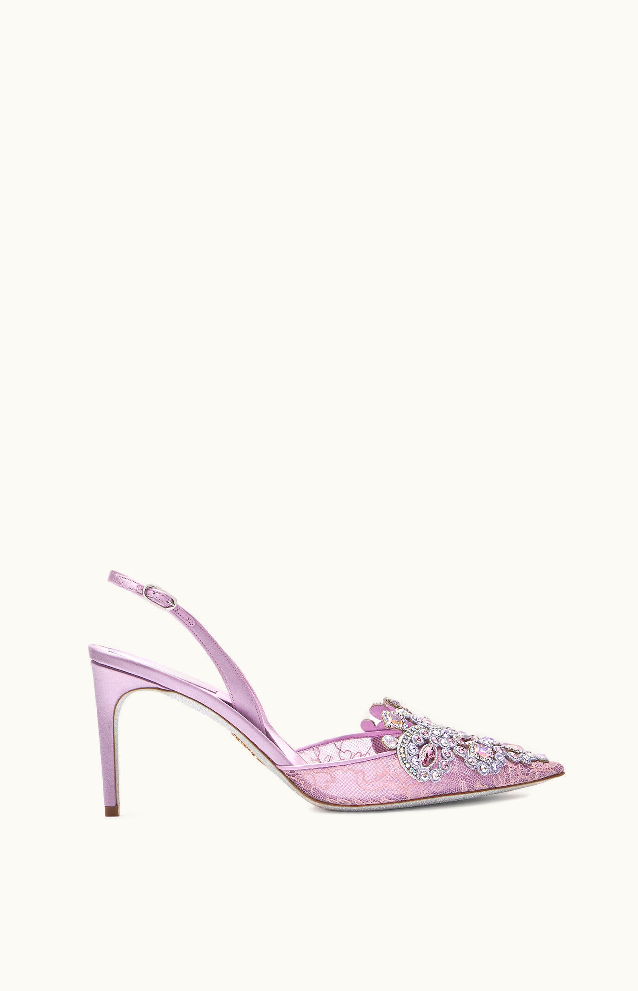 René Caovilla René Caovilla Veneziana Lilac Slingback 80