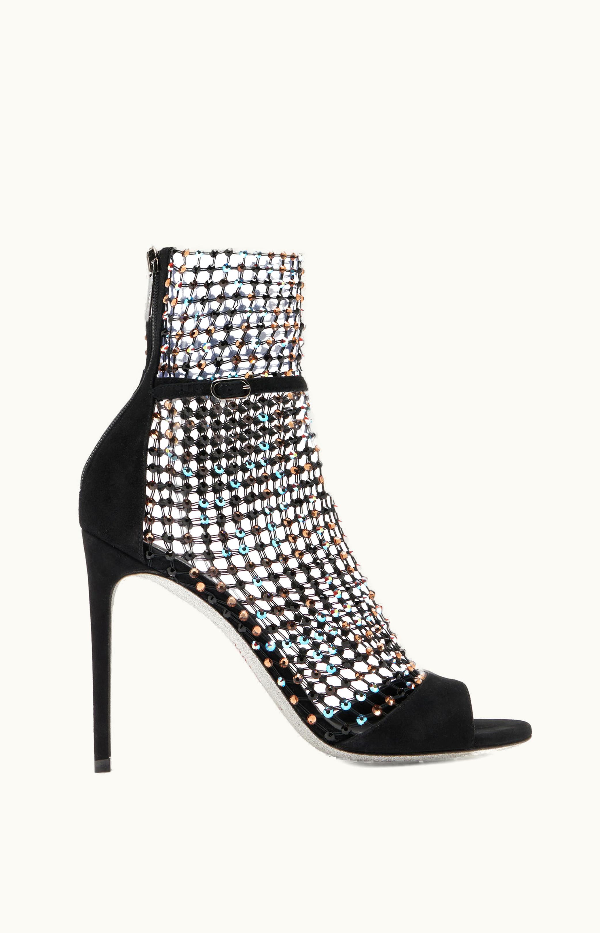 René Caovilla René Caovilla Galaxia Black Sandal 105 C10220C001105X100