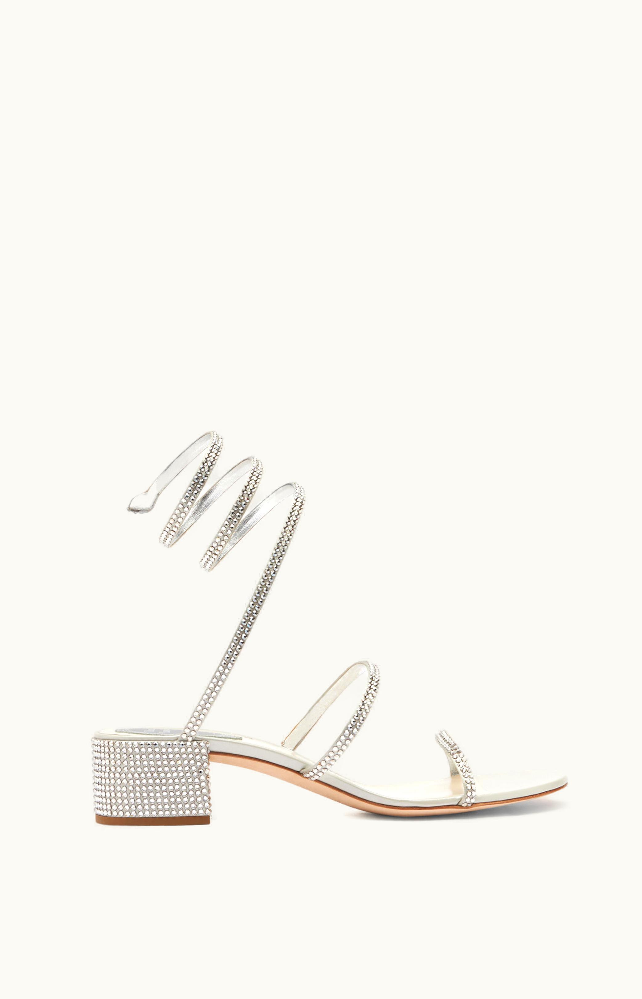 René Caovilla René Caovilla Cleo Silver Sandal 40