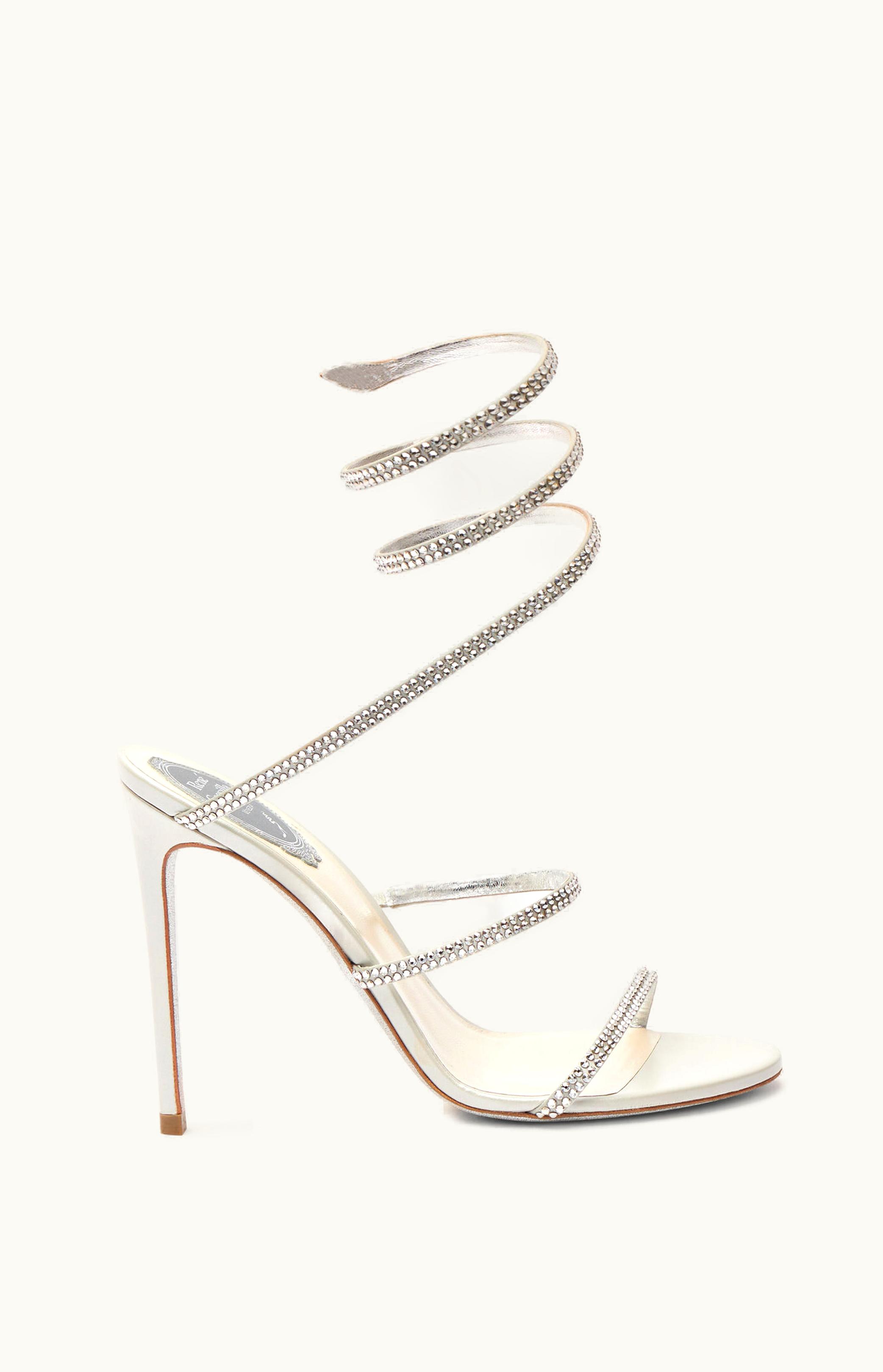 René Caovilla René Caovilla Cleo High-Heeled Grey Sandals