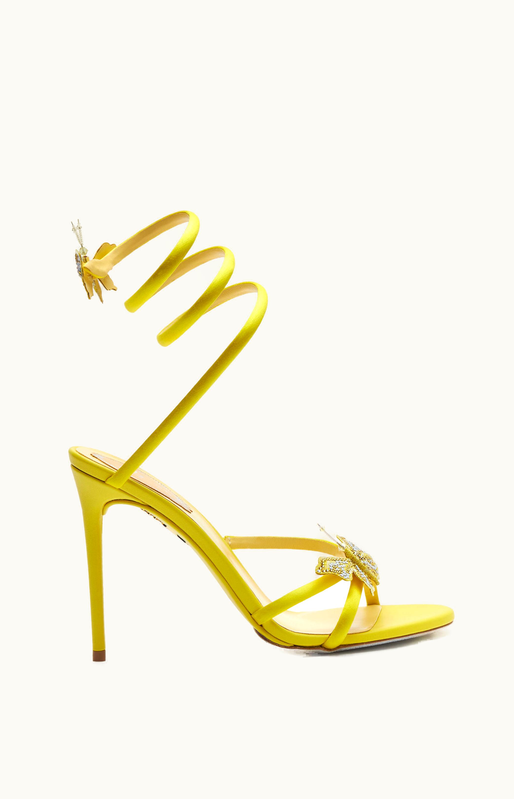 René Caovilla René Caovilla Butterfly Yellow Sandal 105