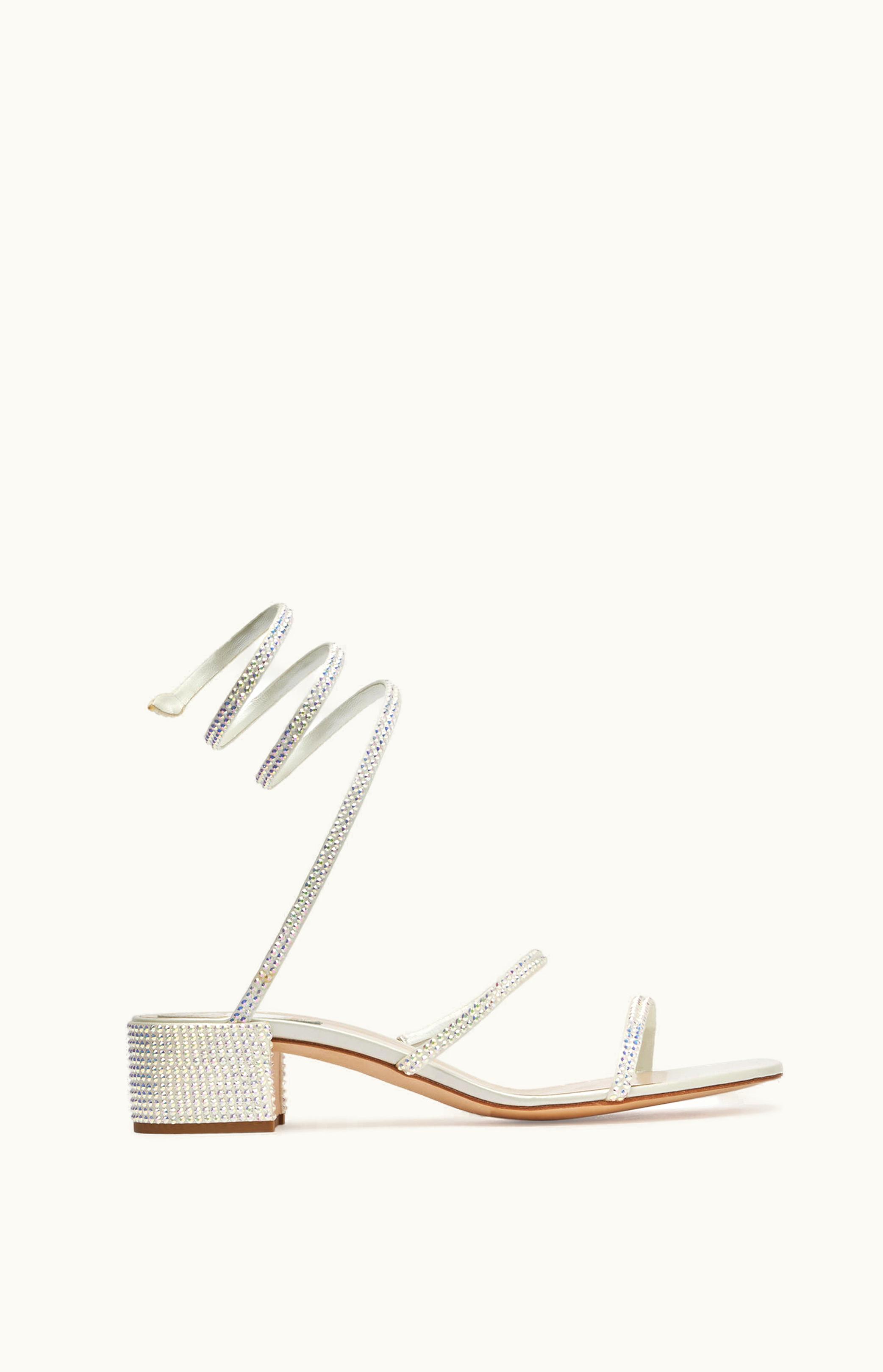 René Caovilla René Caovilla Flat Satin Sandals Cleo