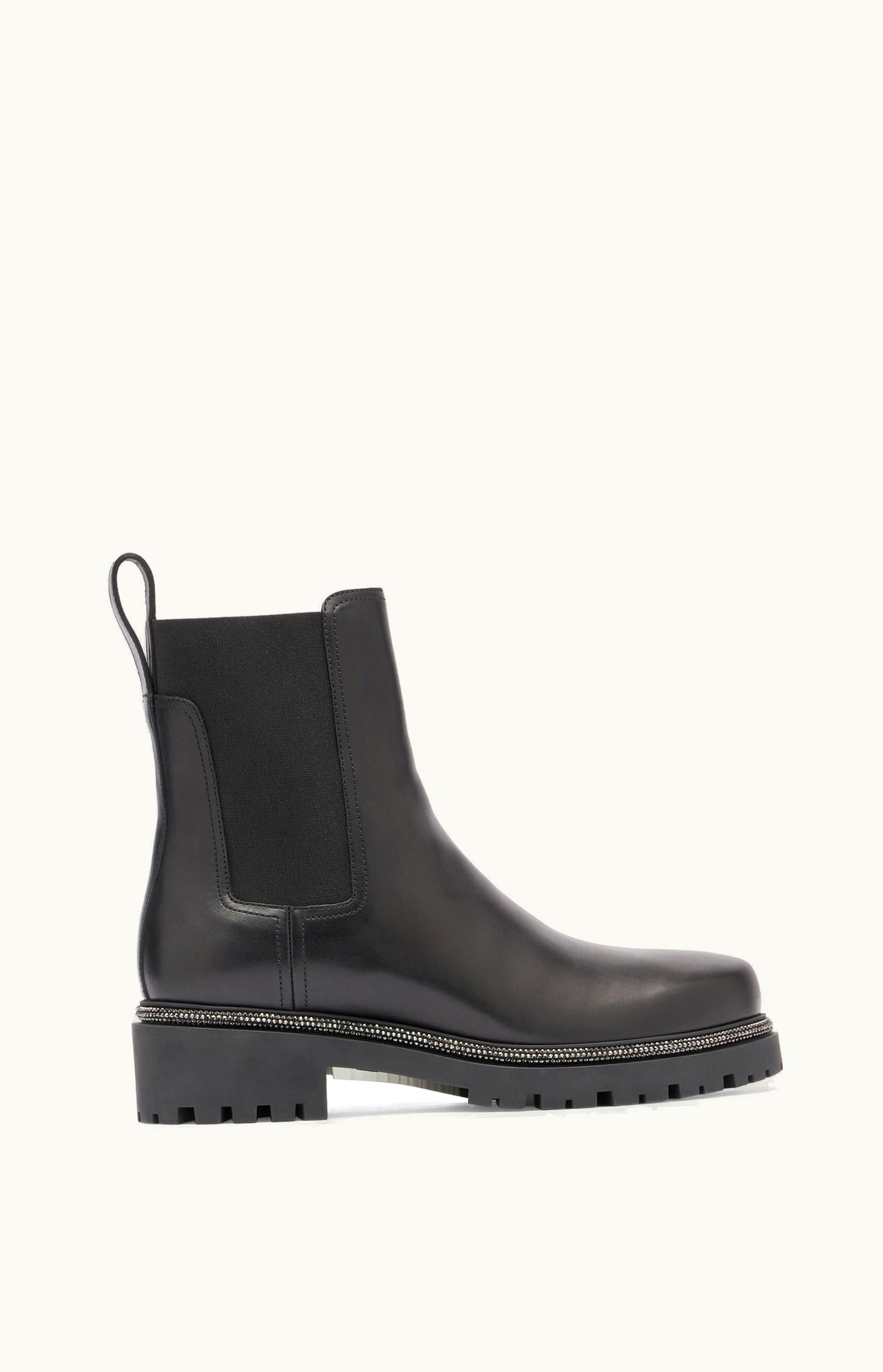 René Caovilla René Caovilla Black Leather Ankle Boots Bika