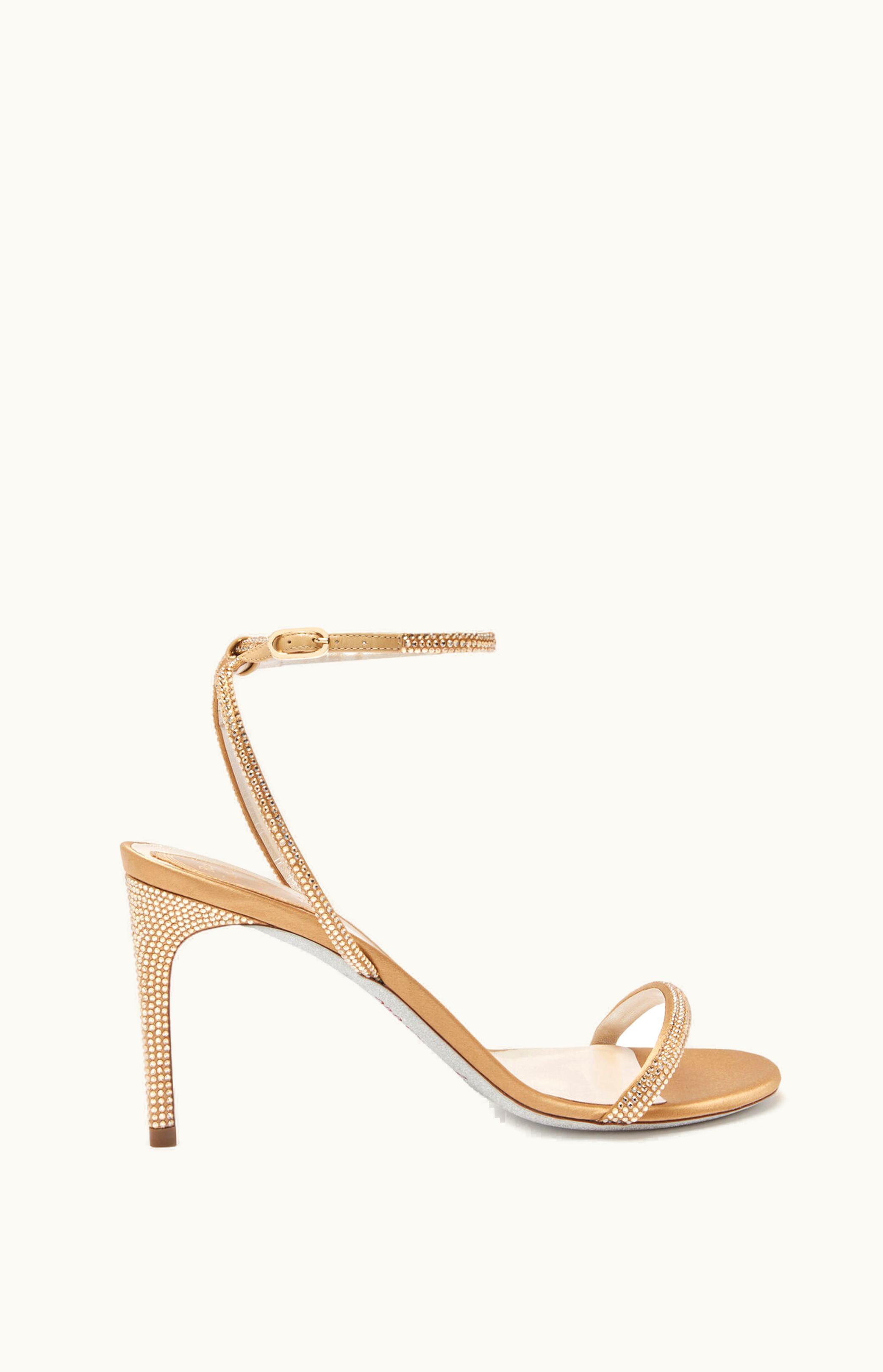 René Caovilla René Caovilla Ellabrita Crystal Beige Sandal 80