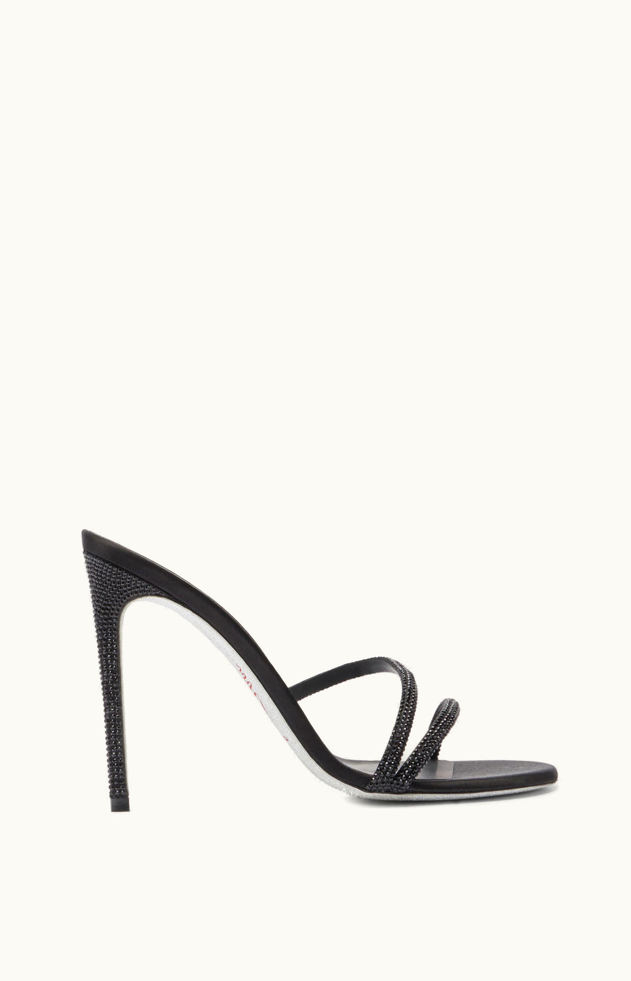 René Caovilla René Caovilla Irina Crystal Black Mule 105