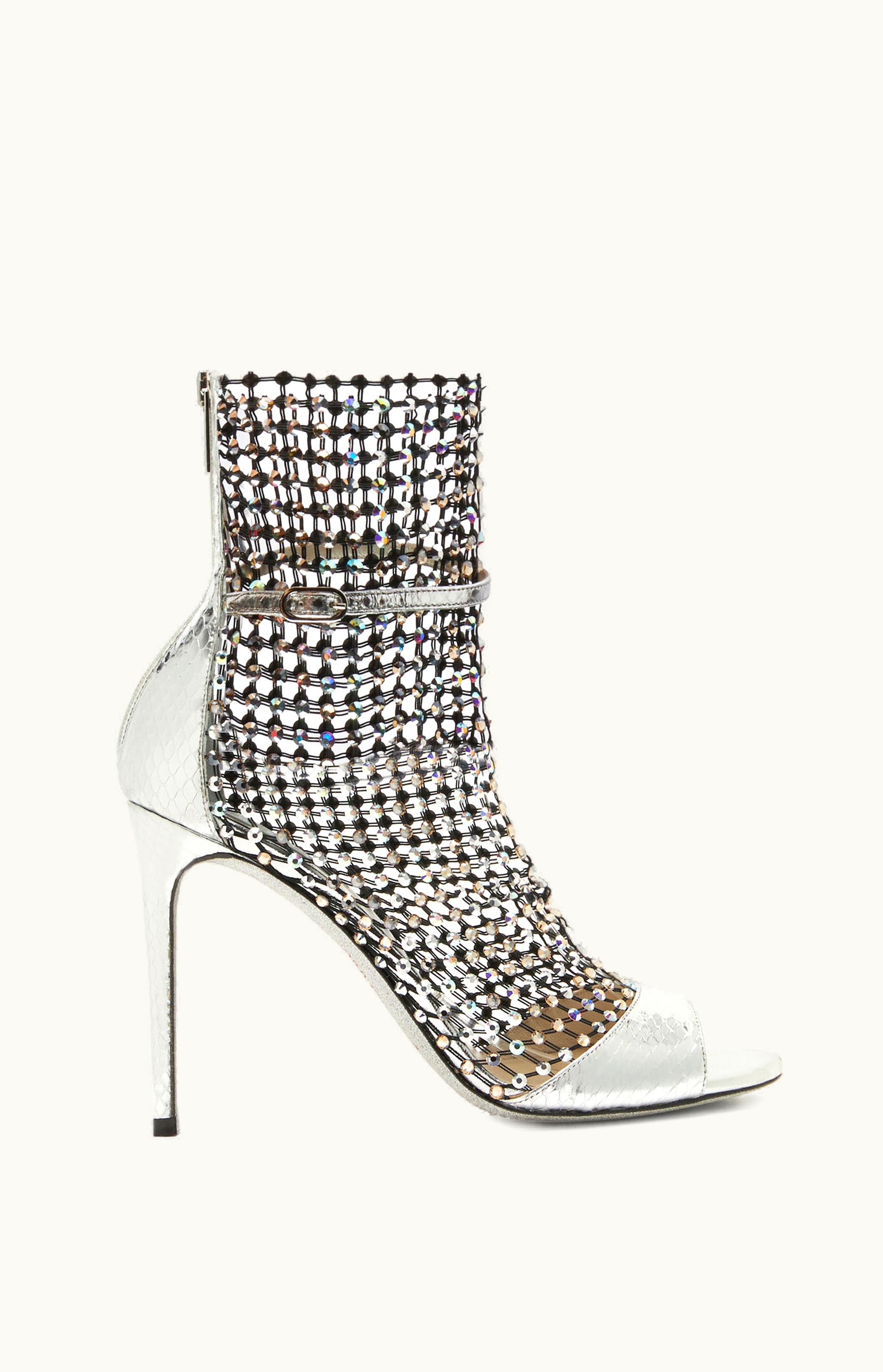 René Caovilla René Caovilla Galaxia Silver Sandal 105