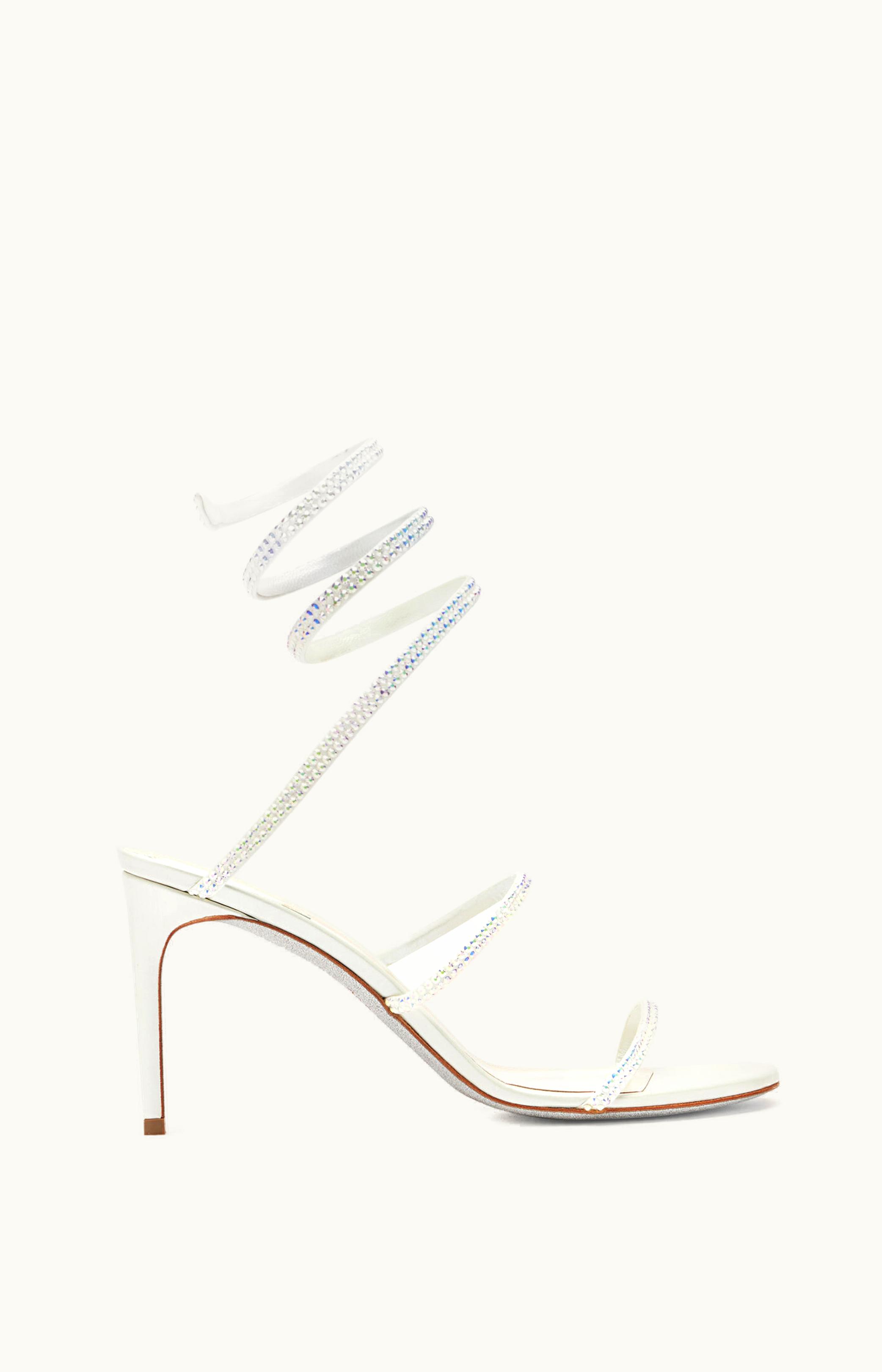 René Caovilla René Caovilla Satin Jewel Sandals Cleo