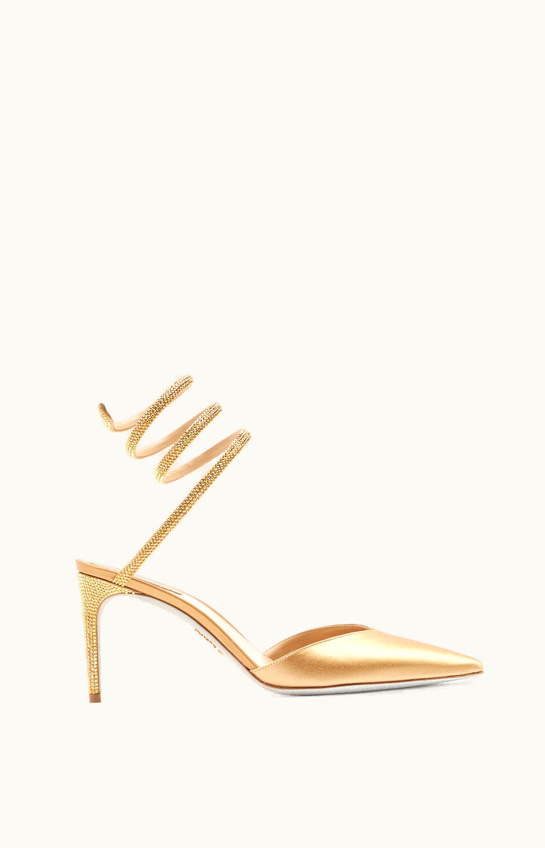 René Caovilla René Caovilla Cleo Champagne Pump 80