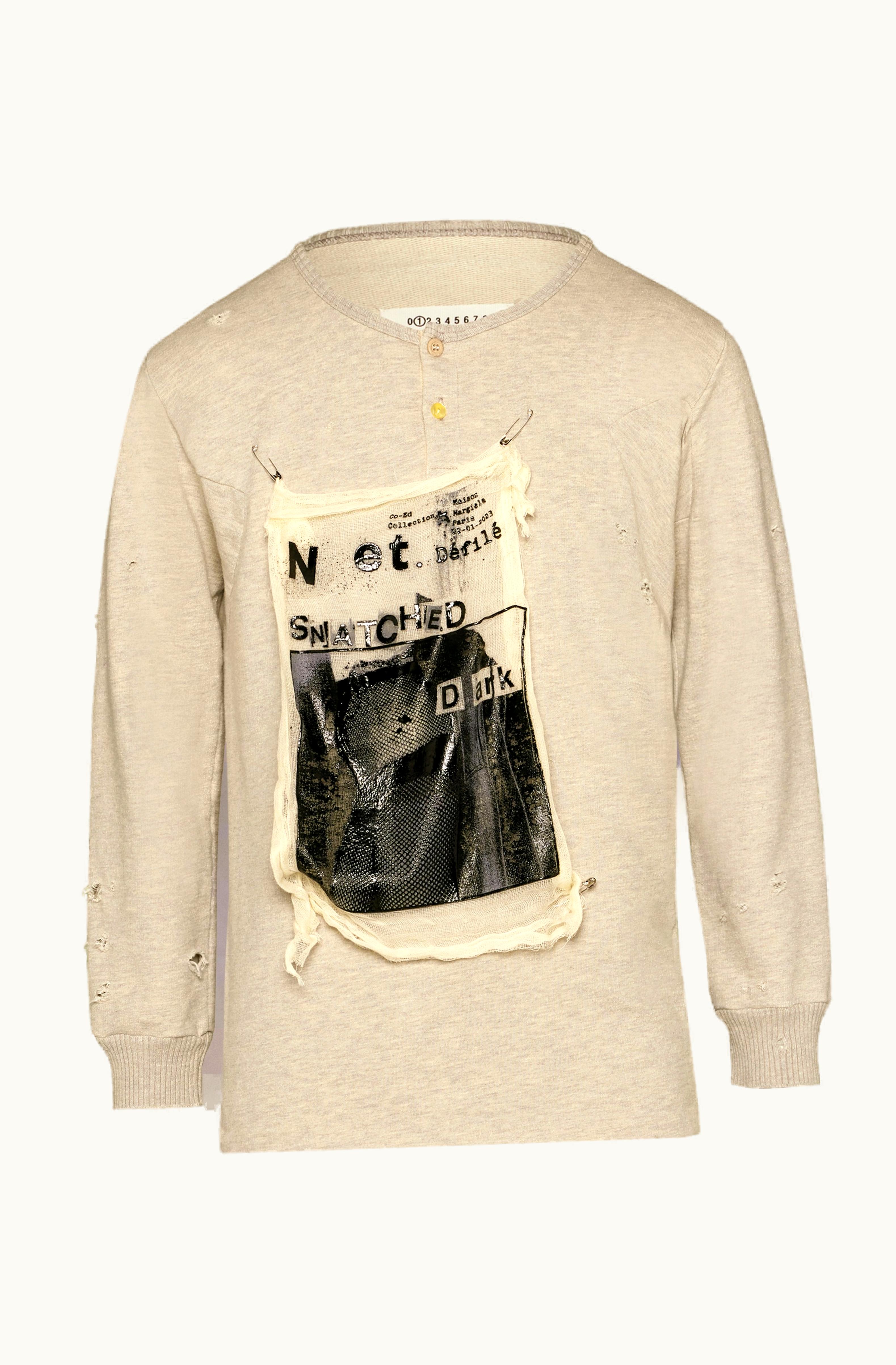 Maison Margiela Maison Margiela Invitation Sweatshirt Grey Melange