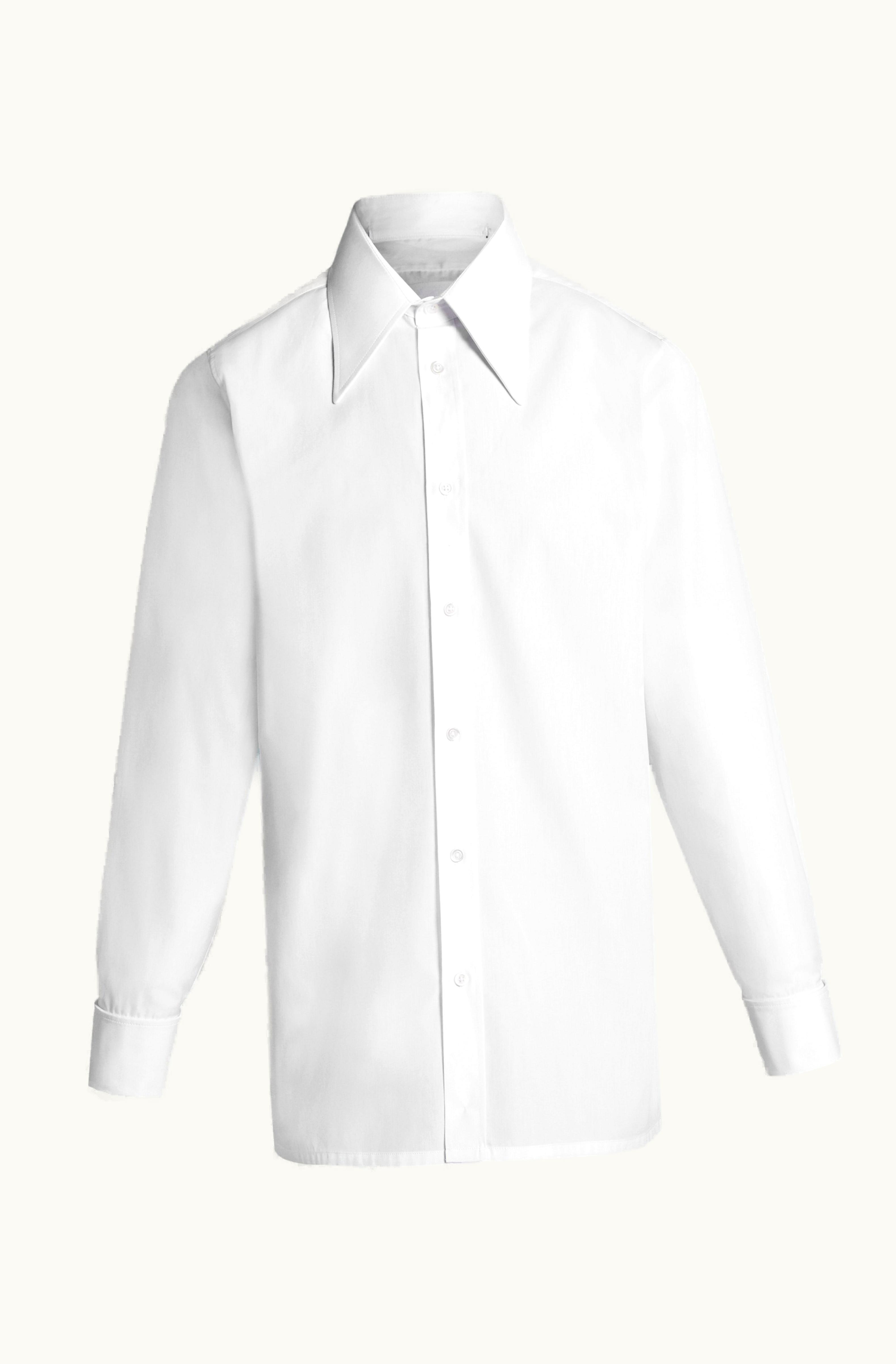 Maison Margiela Maison Margiela Men's Point Collar Shirt White
