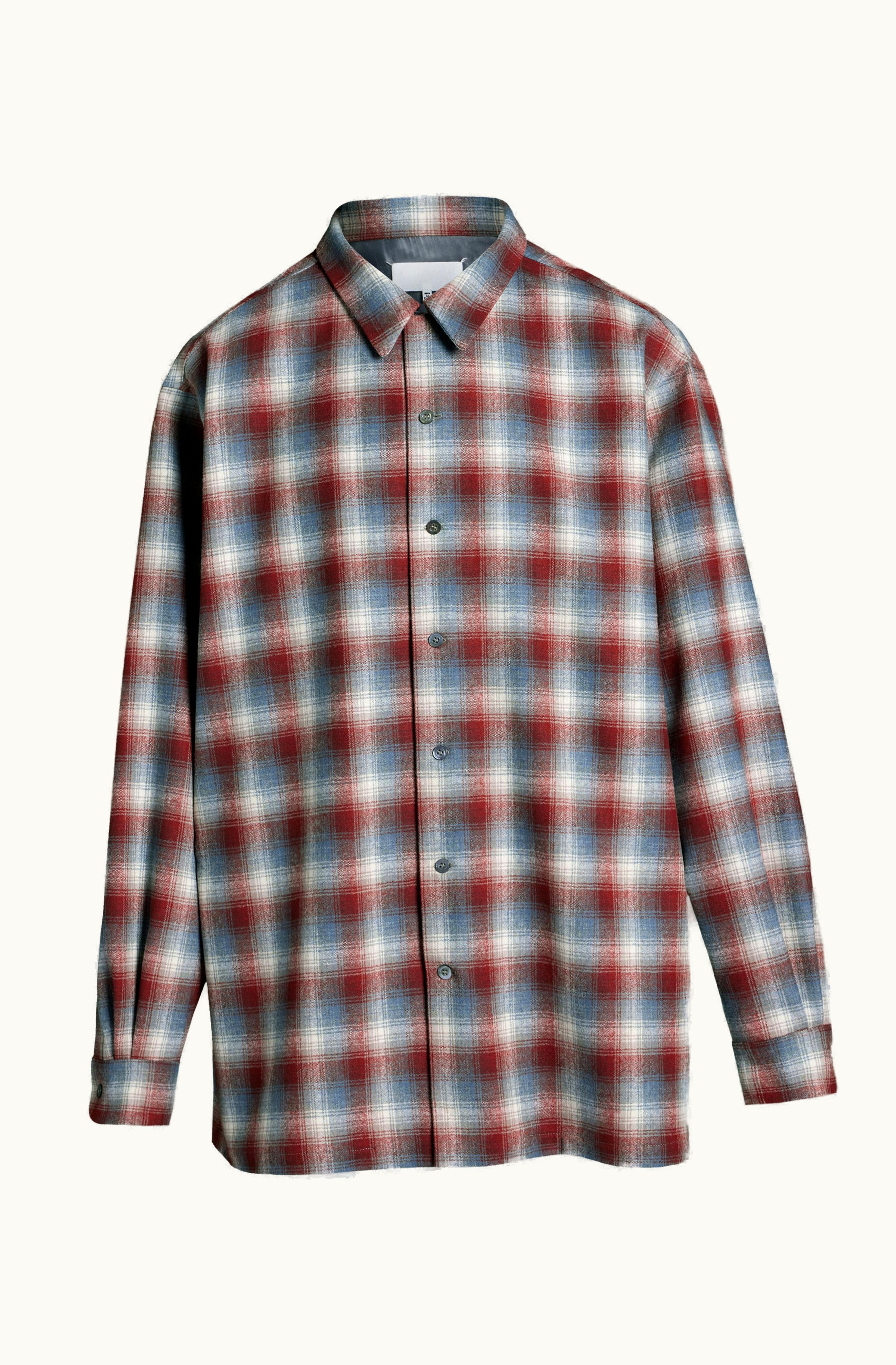 Maison Margiela Maison Margiela Men's Pendleton Wool Oversized Shirt Rust