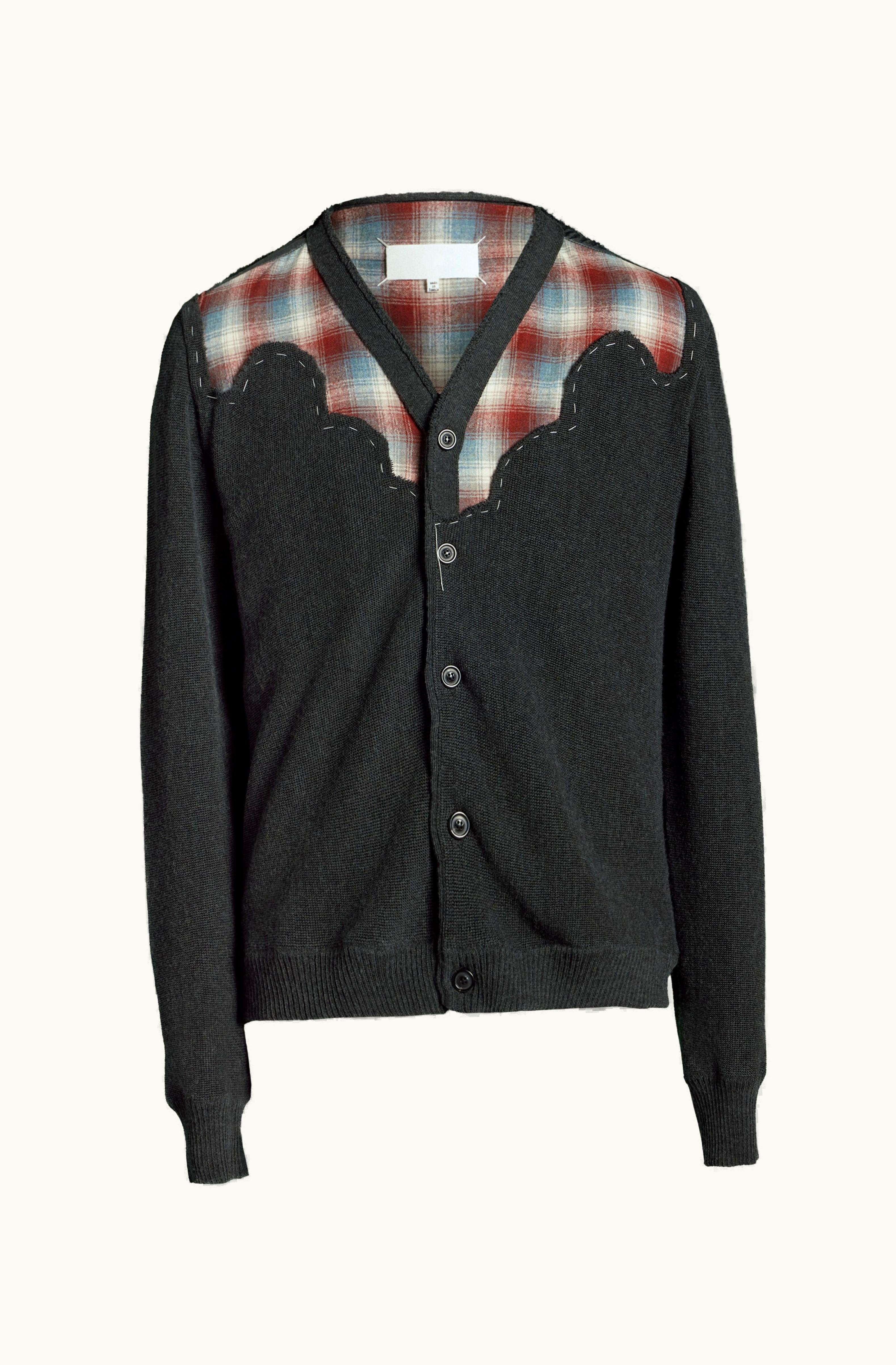 Maison Margiela Maison Margiela Men's Pendleton Cardigan Dark Shadow