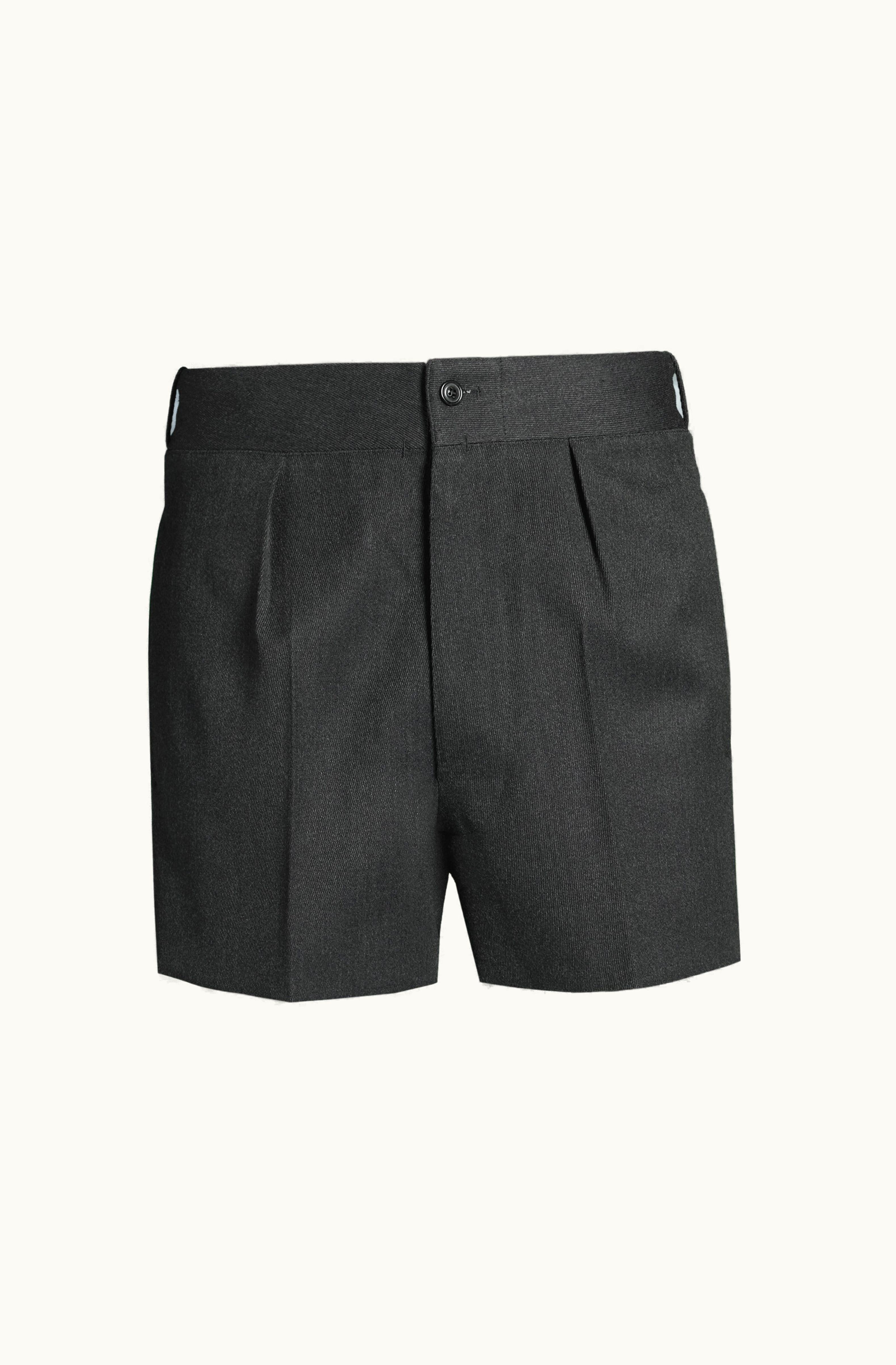 Maison Margiela Maison Margiela Men's Dark Grey Wool Shorts Dark Shadow