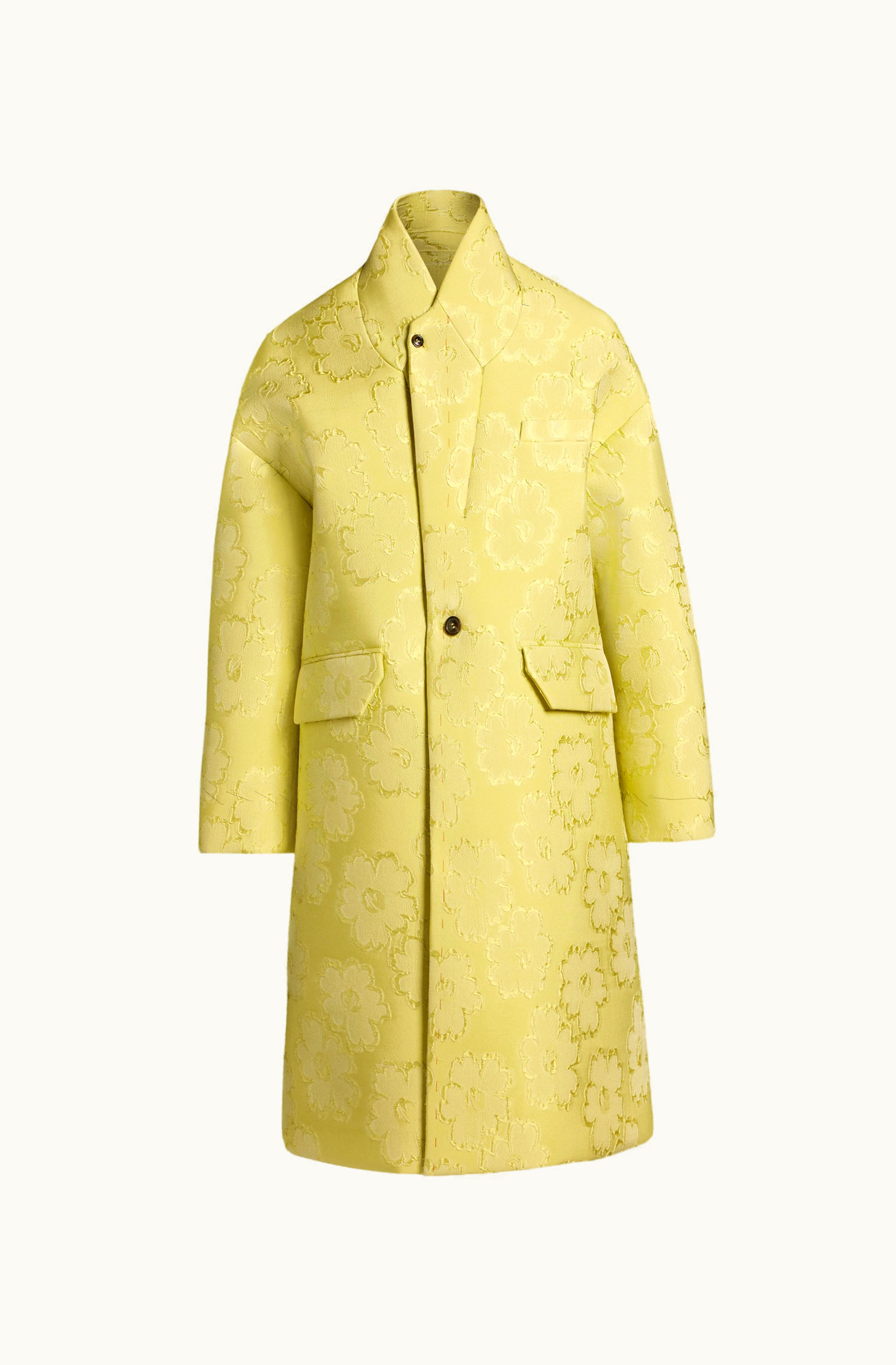 Maison Margiela Maison Margiela Cloqué Flower Oversized Coat Null