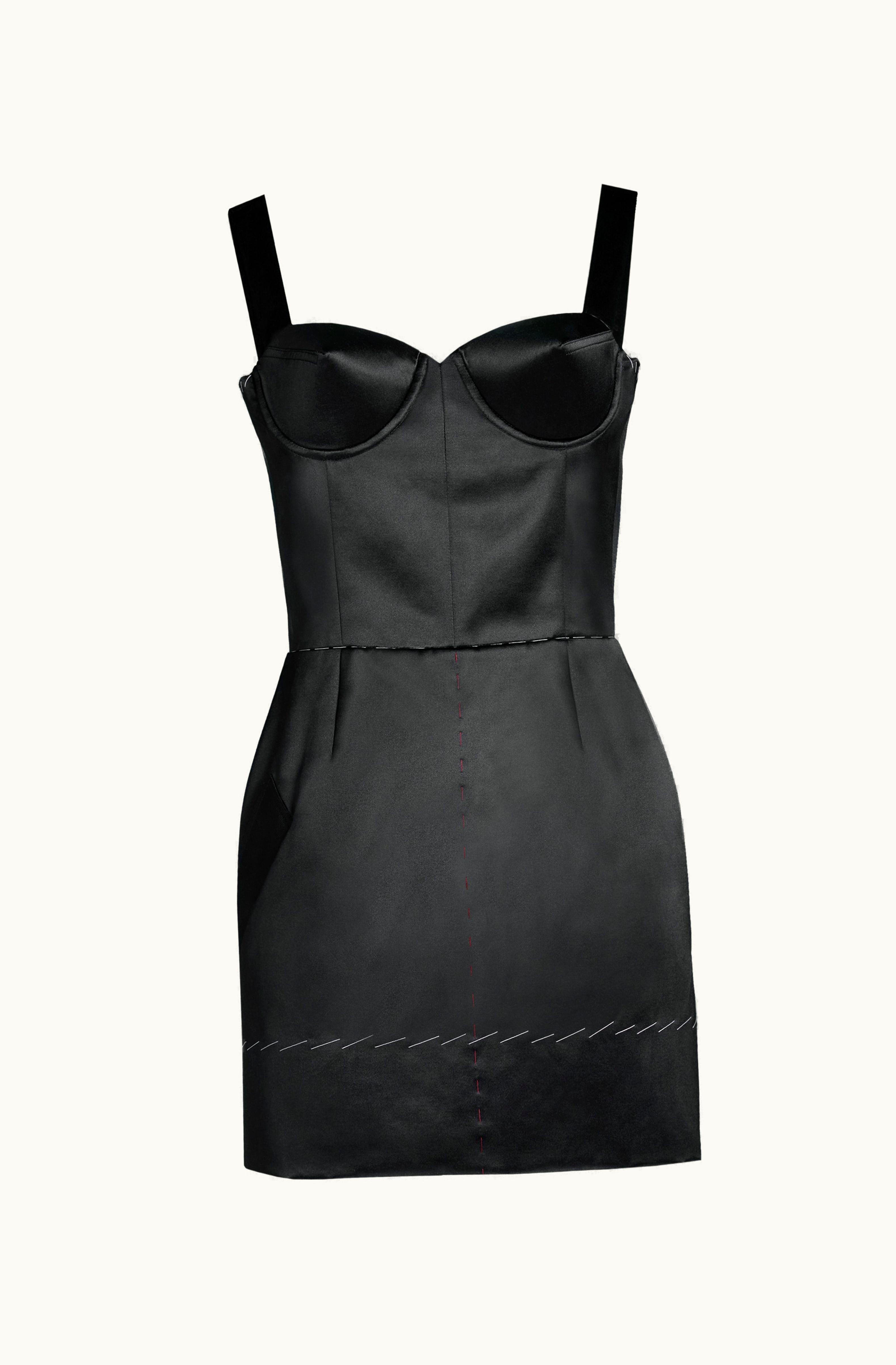 Maison Margiela Maison Margiela Women's Work-In-Progress Mini Dress Black