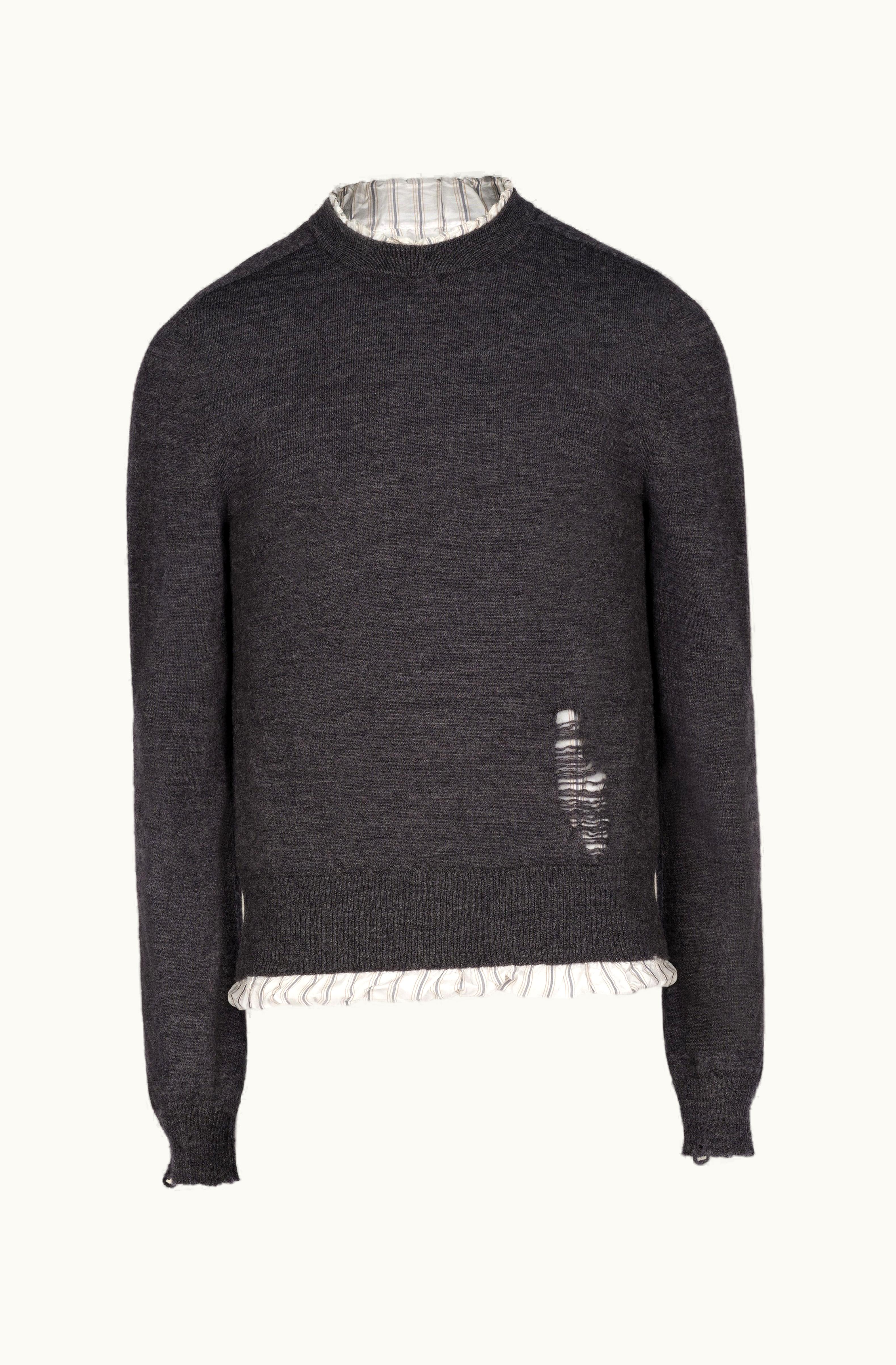 Maison Margiela Maison Margiela Long Sleeve Jumper Dark Shadow