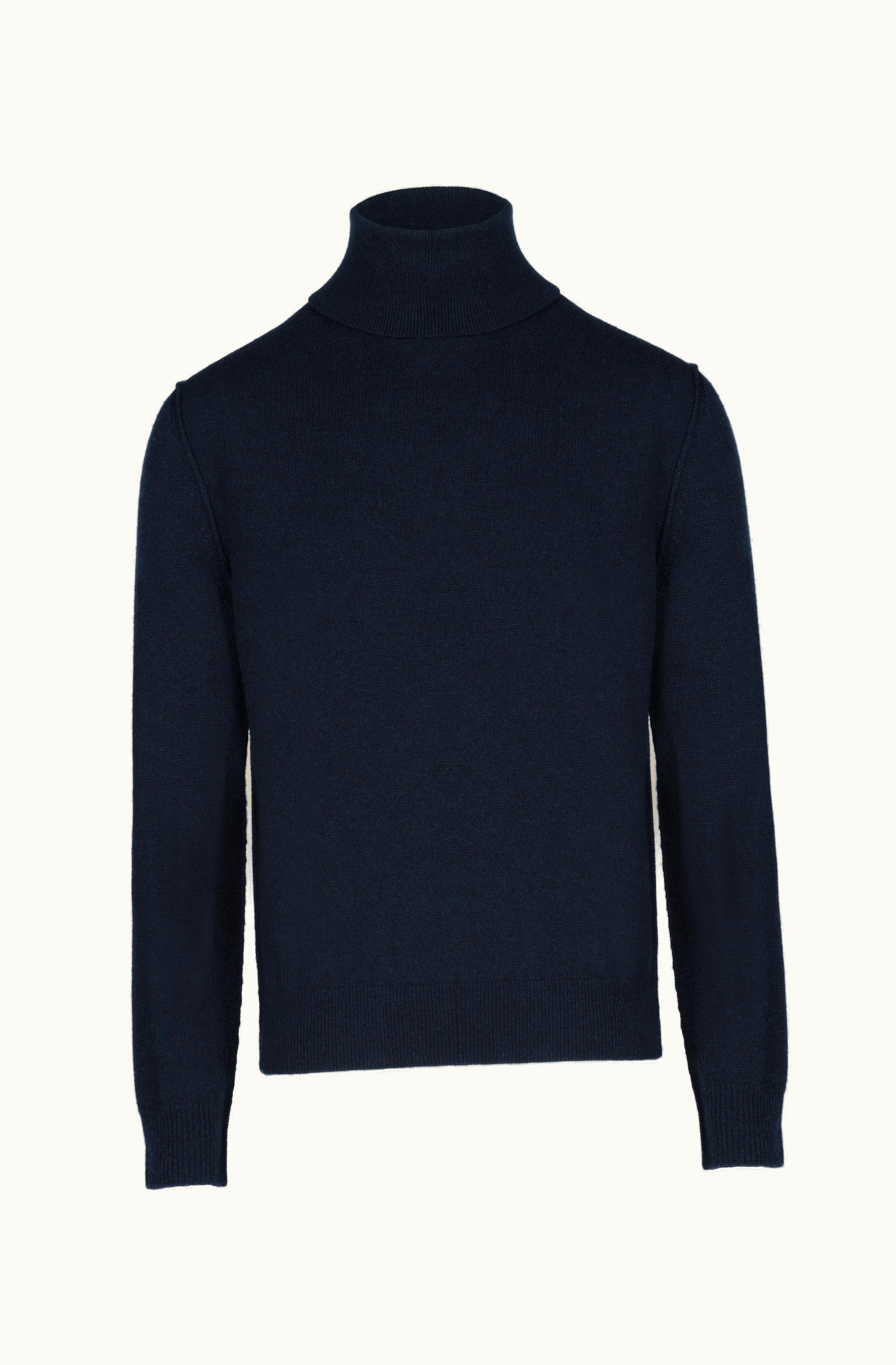 Maison Margiela Maison Margiela High-Neck Cashmere Jumper For Women Navy