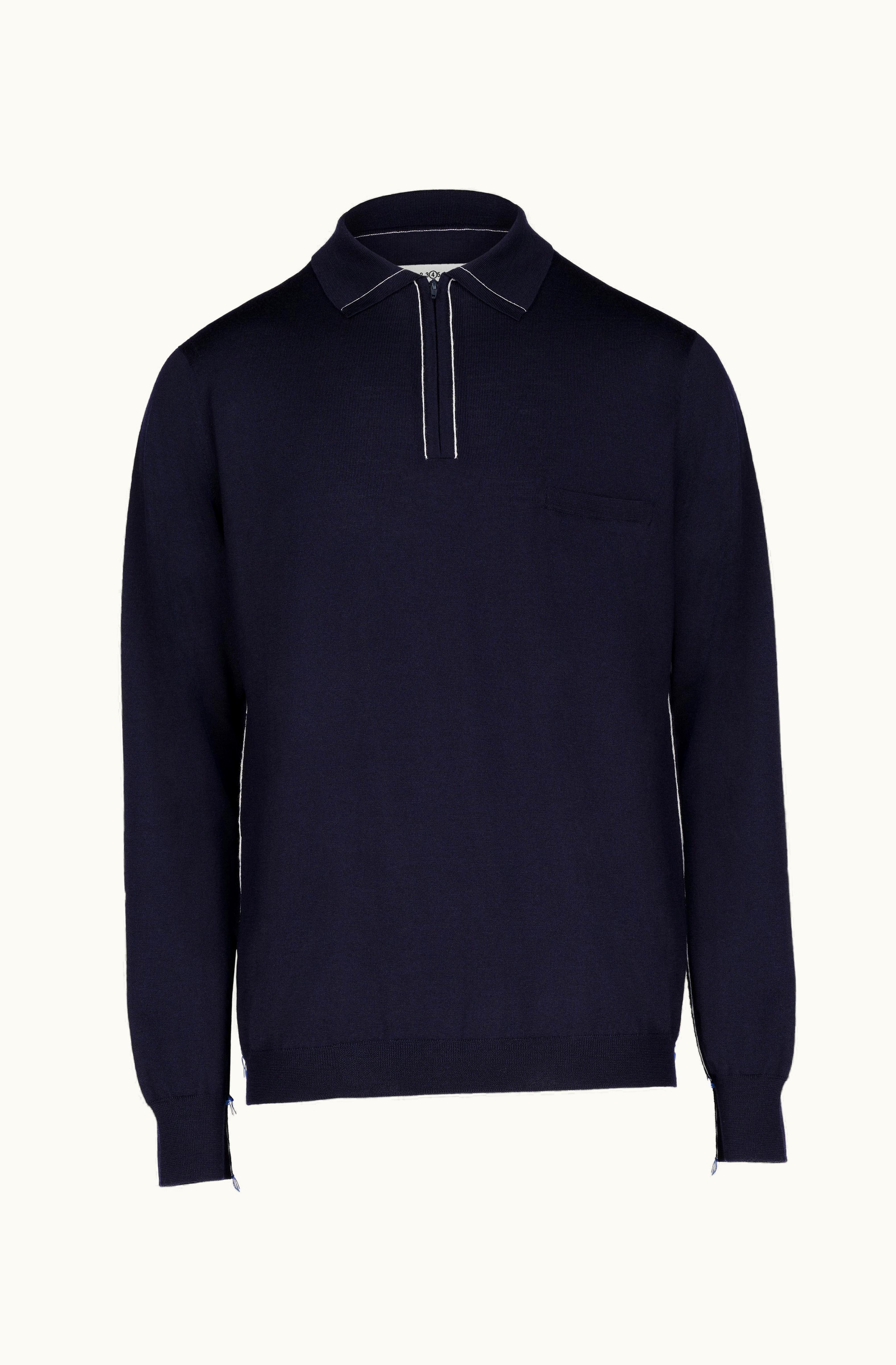 Maison Margiela Maison Margiela Polo Neck Jumper Navy