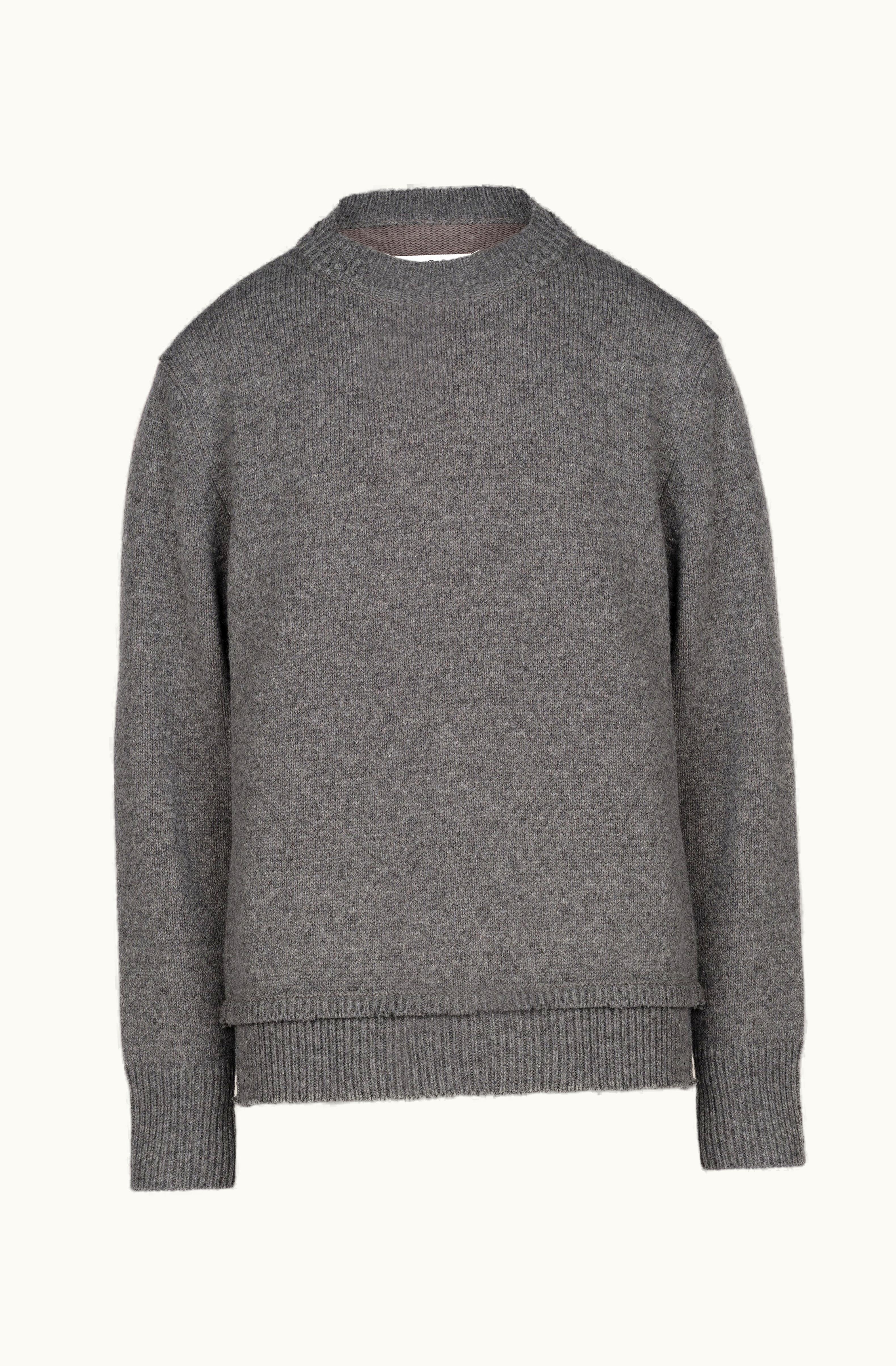 Maison Margiela Maison Margiela Long-Sleeve Crew-Neck Jumper Grey