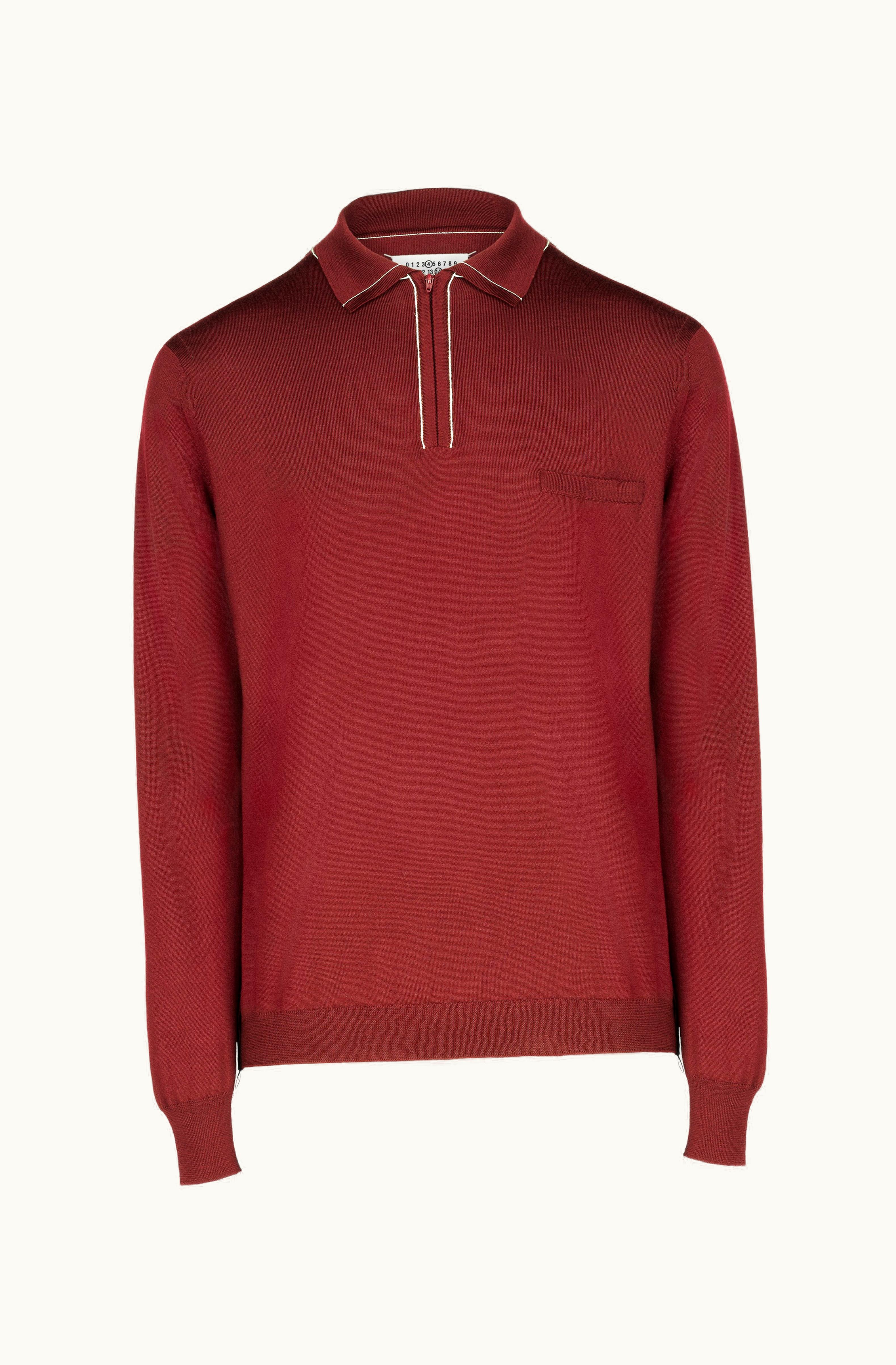 Maison Margiela Maison Margiela Polo Neck Jumper Bordeaux