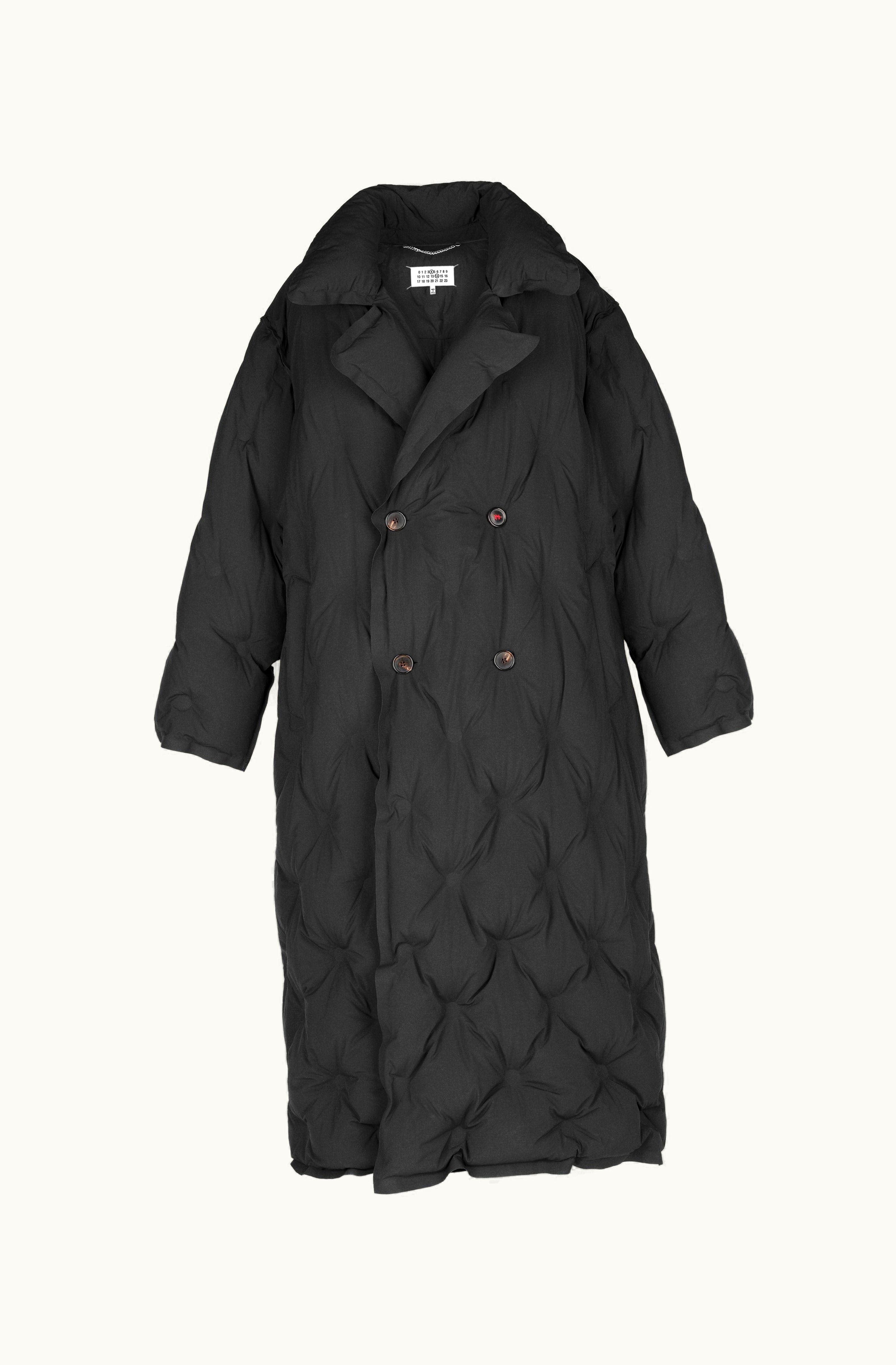 Maison Margiela Maison Margiela Signature Stitch Recycled Nylon Padded Coat Black