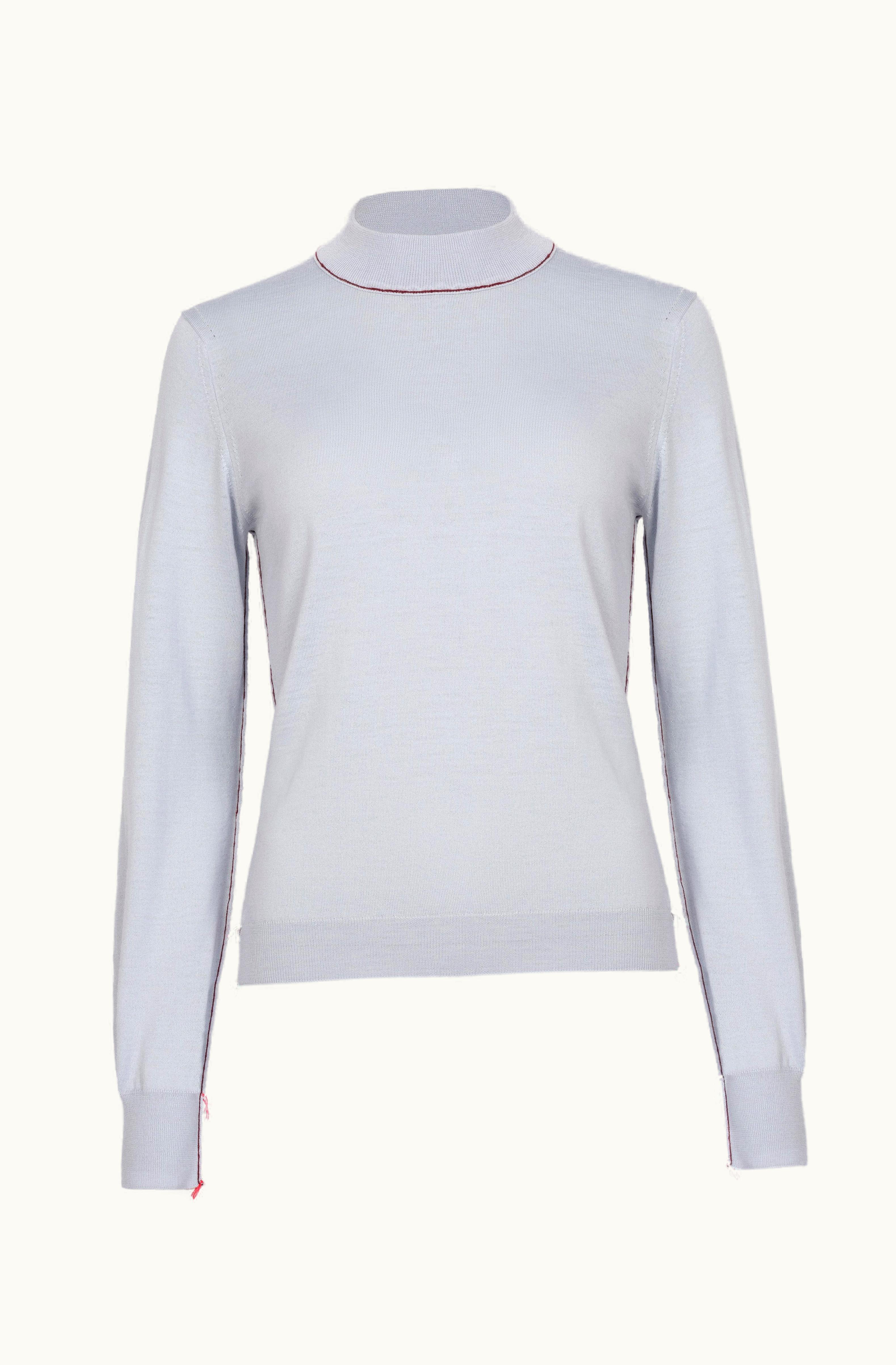 Maison Margiela Maison Margiela Crew-Neck Jumper Pale Blue
