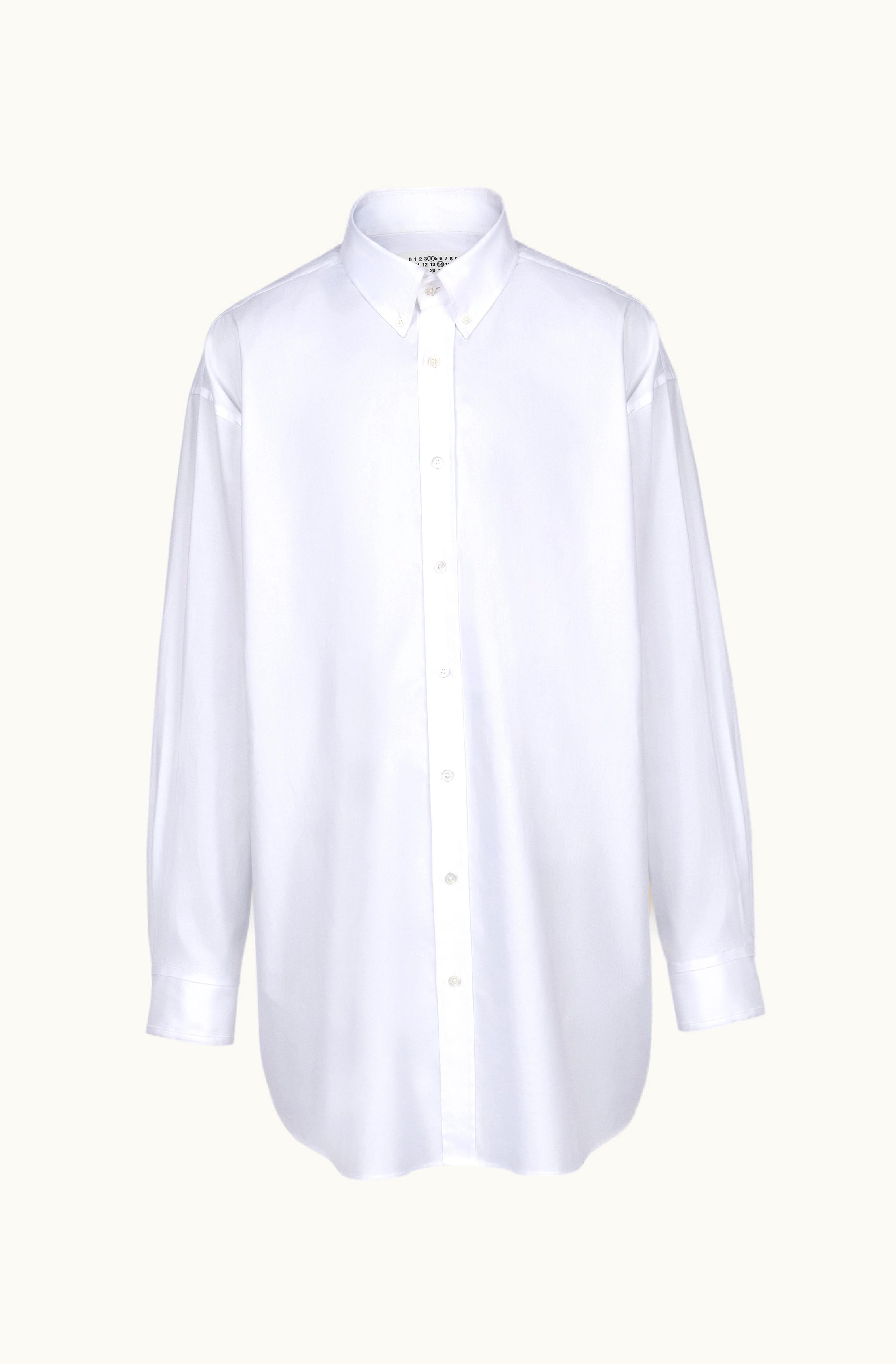 Maison Margiela Maison Margiela Organic Cotton Oxford Shirt White