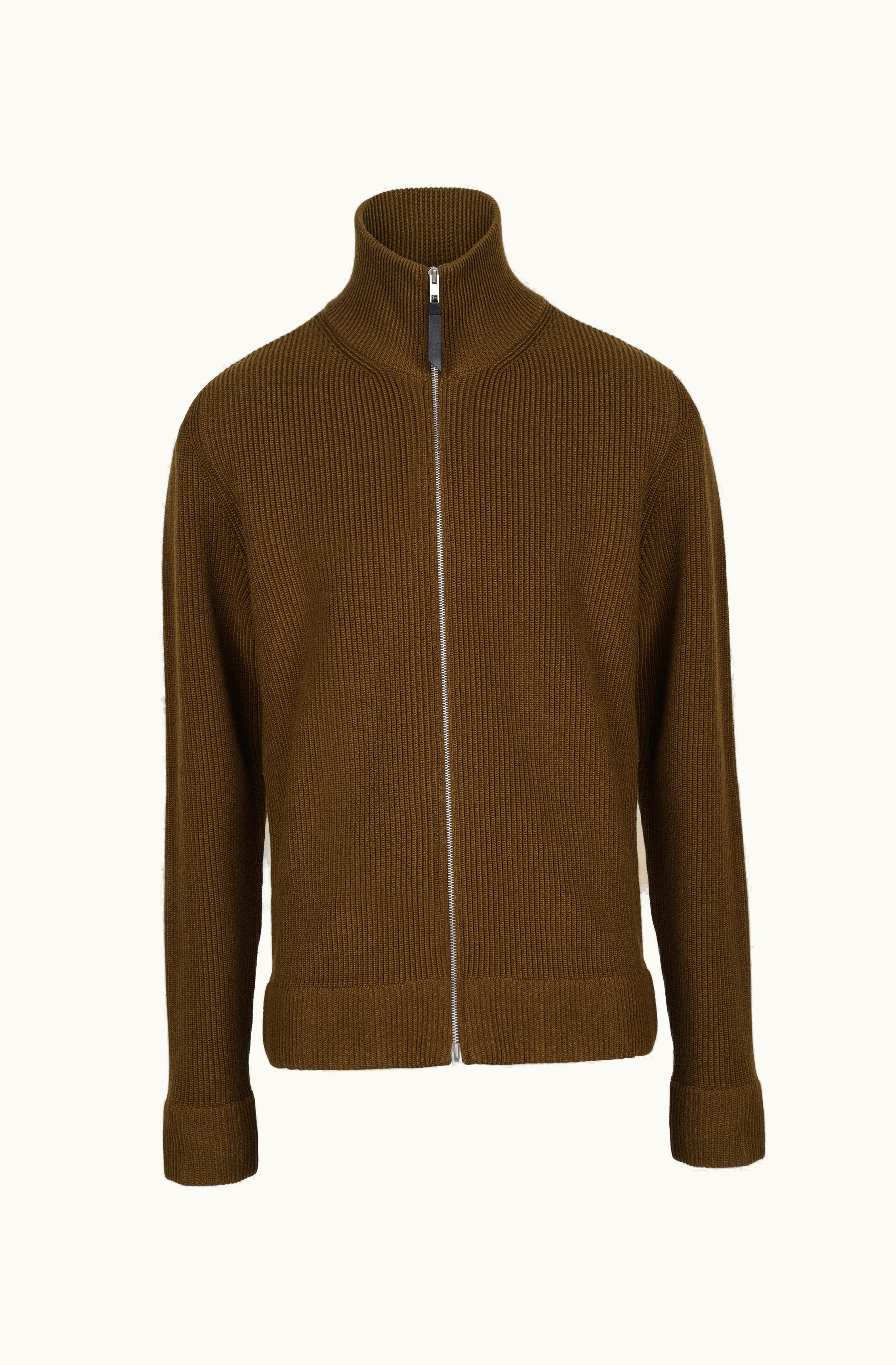 Maison Margiela Maison Margiela Men's Zip-Up Cardigan - Navy Olive