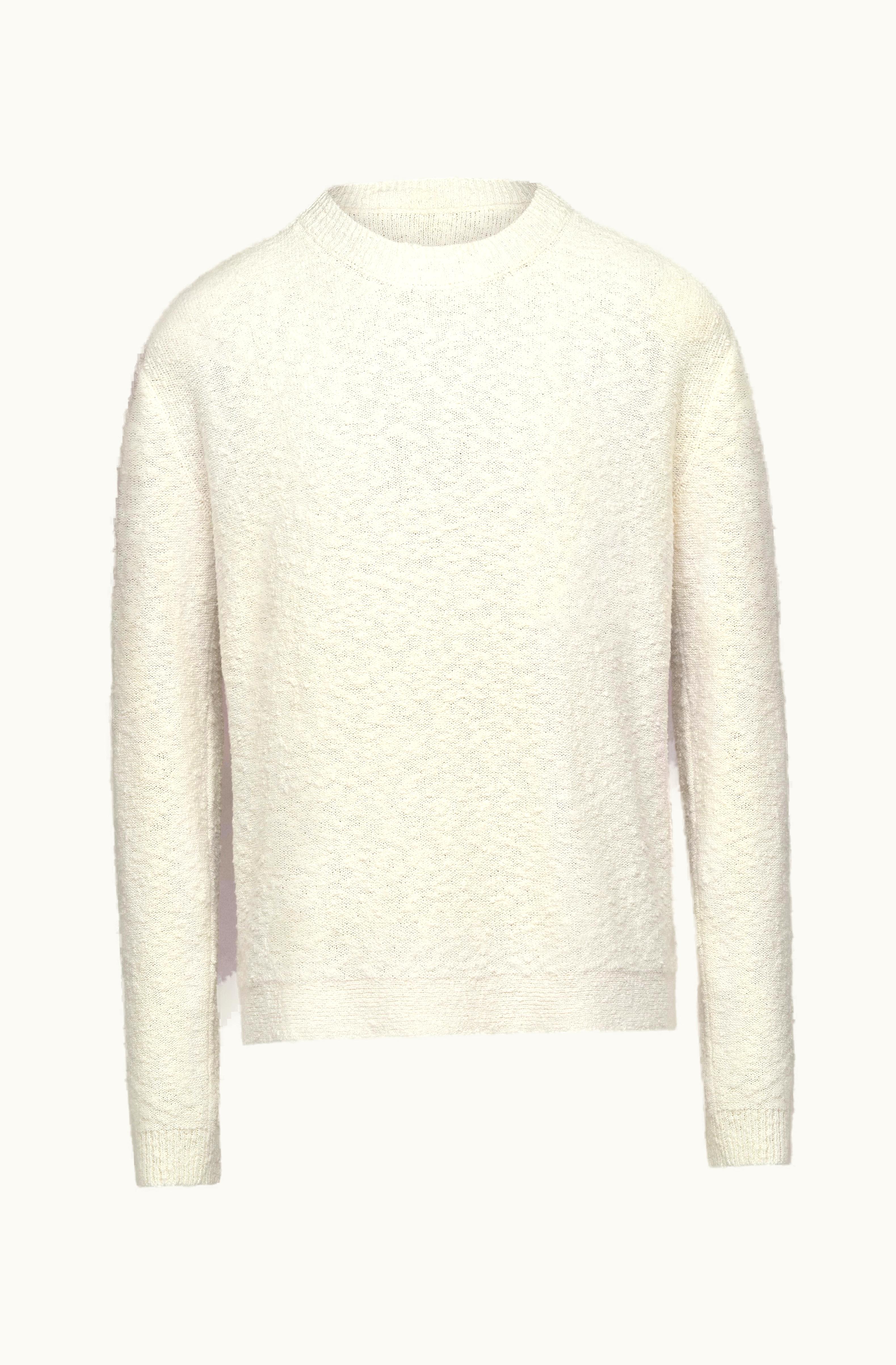 Maison Margiela Maison Margiela Nostalgic Boucle Knit Top Ivory