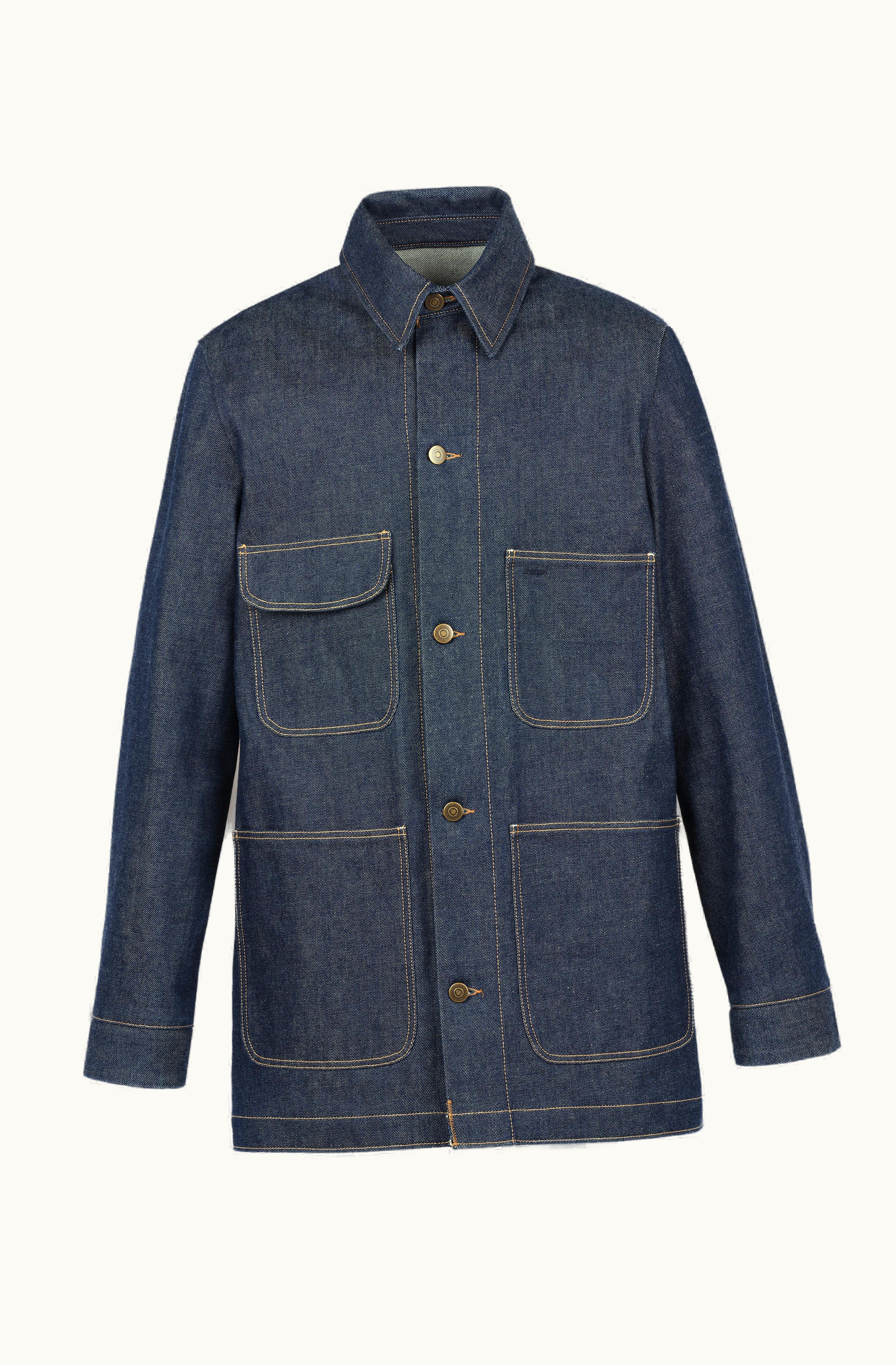 Maison Margiela Maison Margiela Oversized Denim Shirt Blue