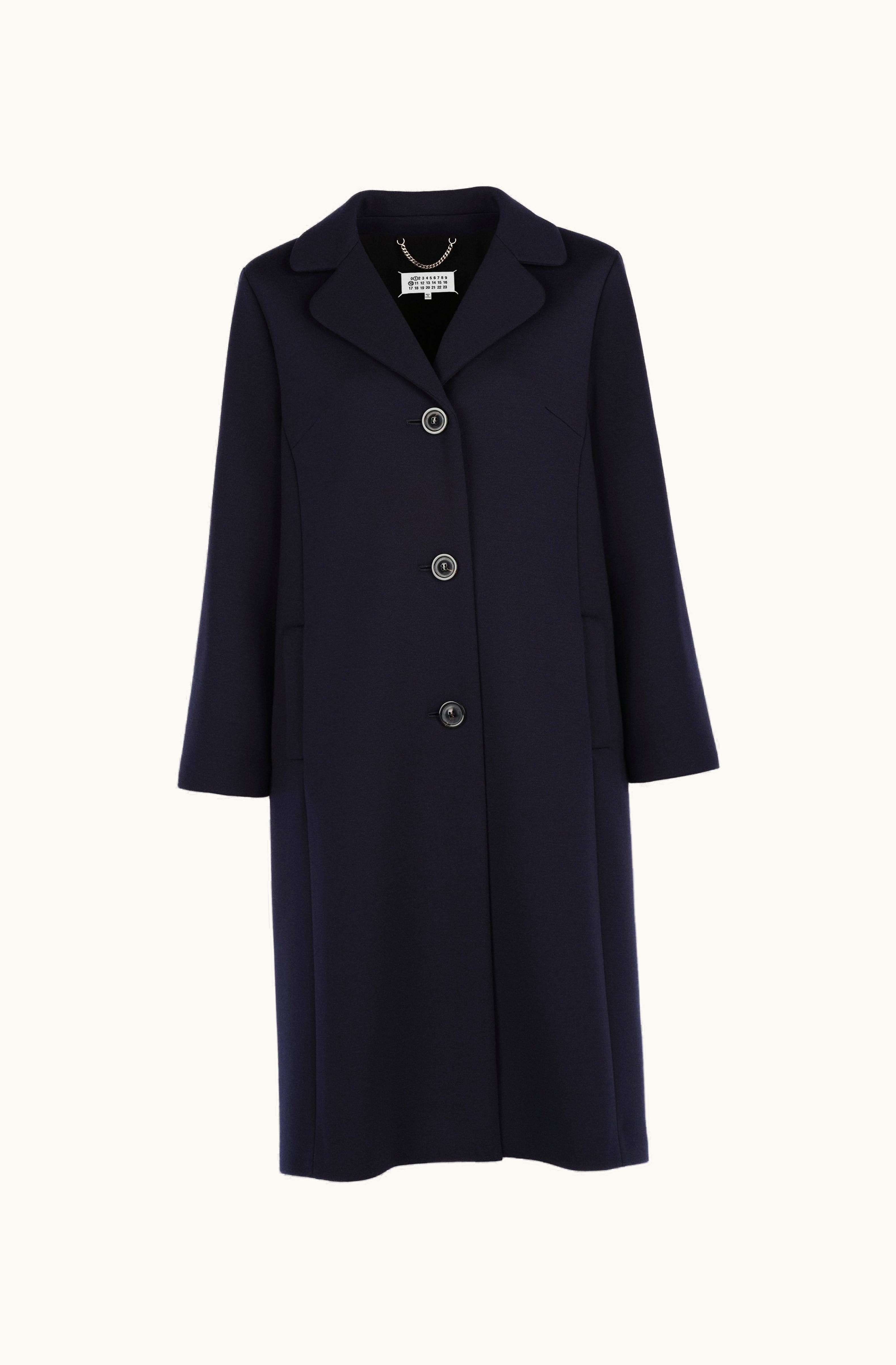 Maison Margiela Maison Margiela Milano Stitch Coat Navy