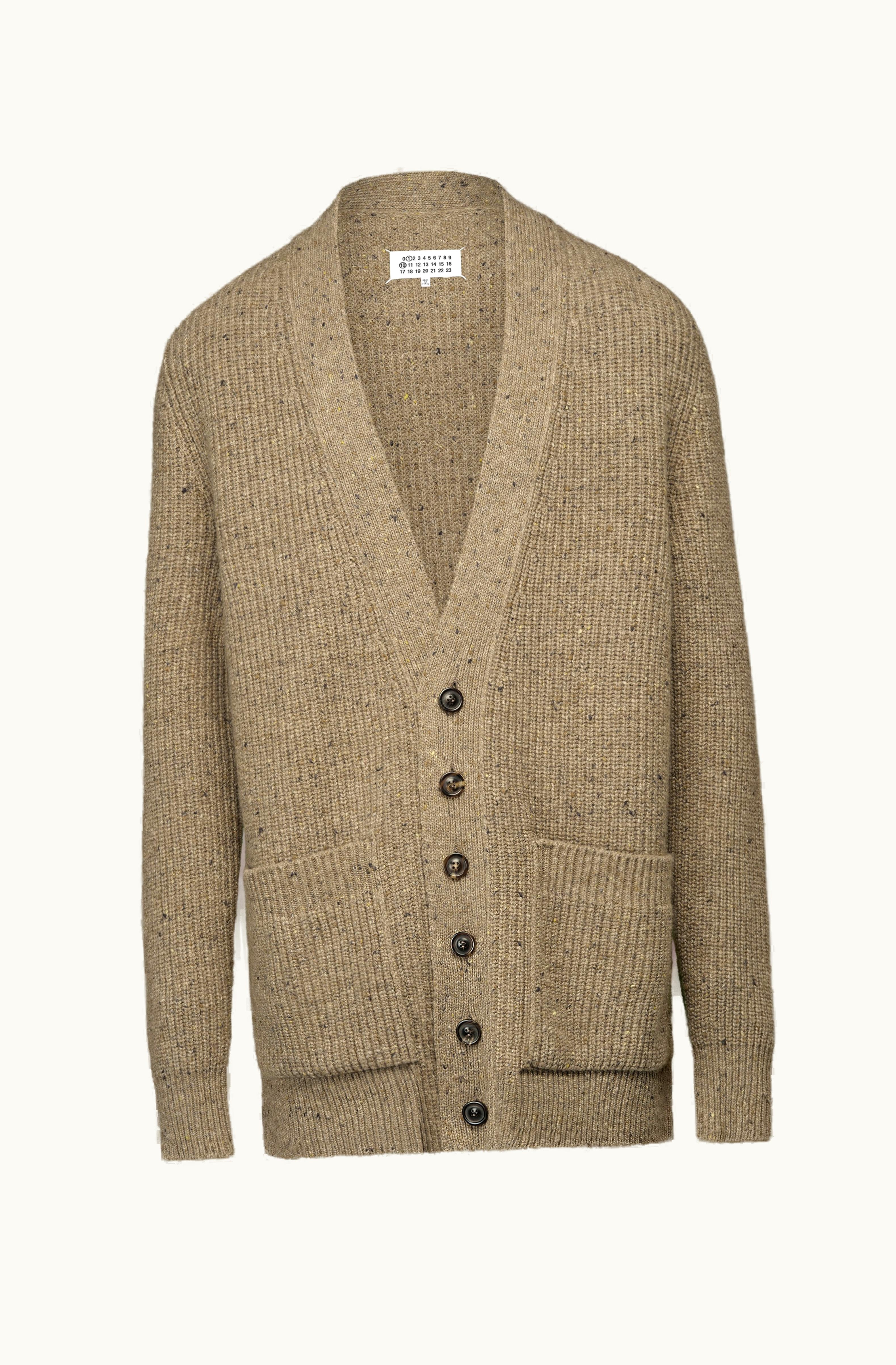 Maison Margiela Maison Margiela Donegal Classic Knit Cardigan Walnut