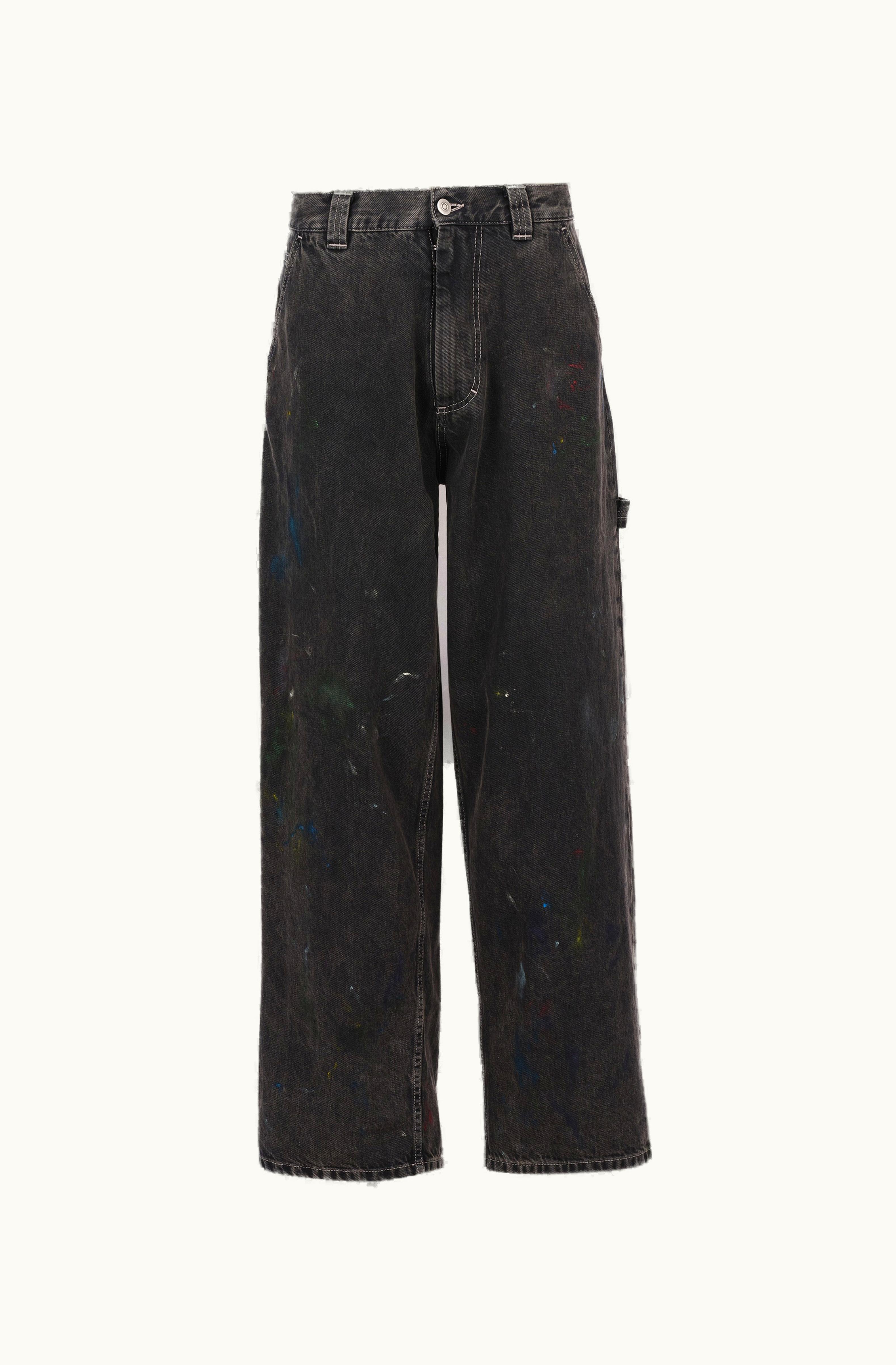 Maison Margiela Maison Margiela Paint Jeans For Women Black