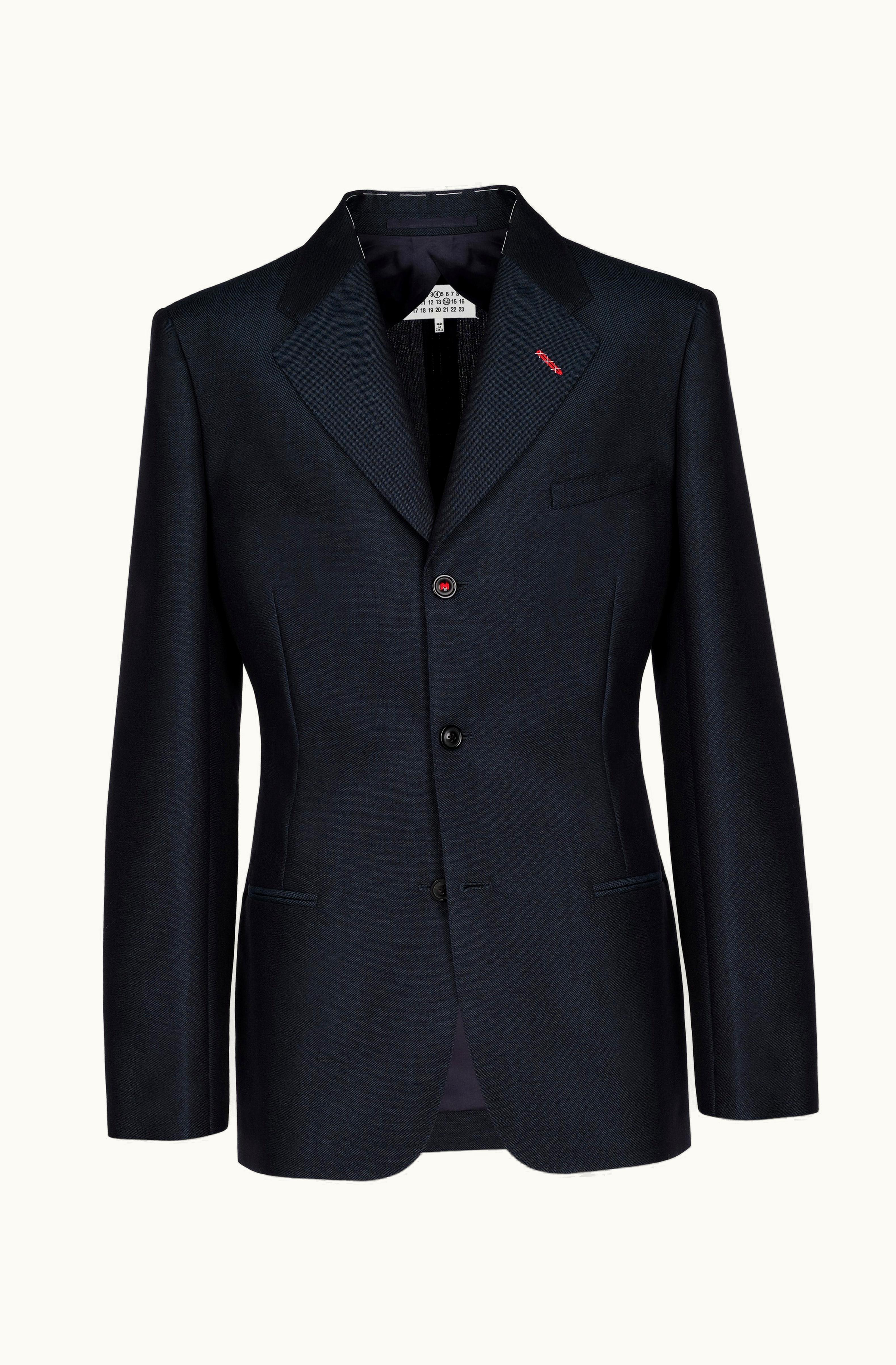 Maison Margiela Maison Margiela Wool Blazer Single-Breasted Navy