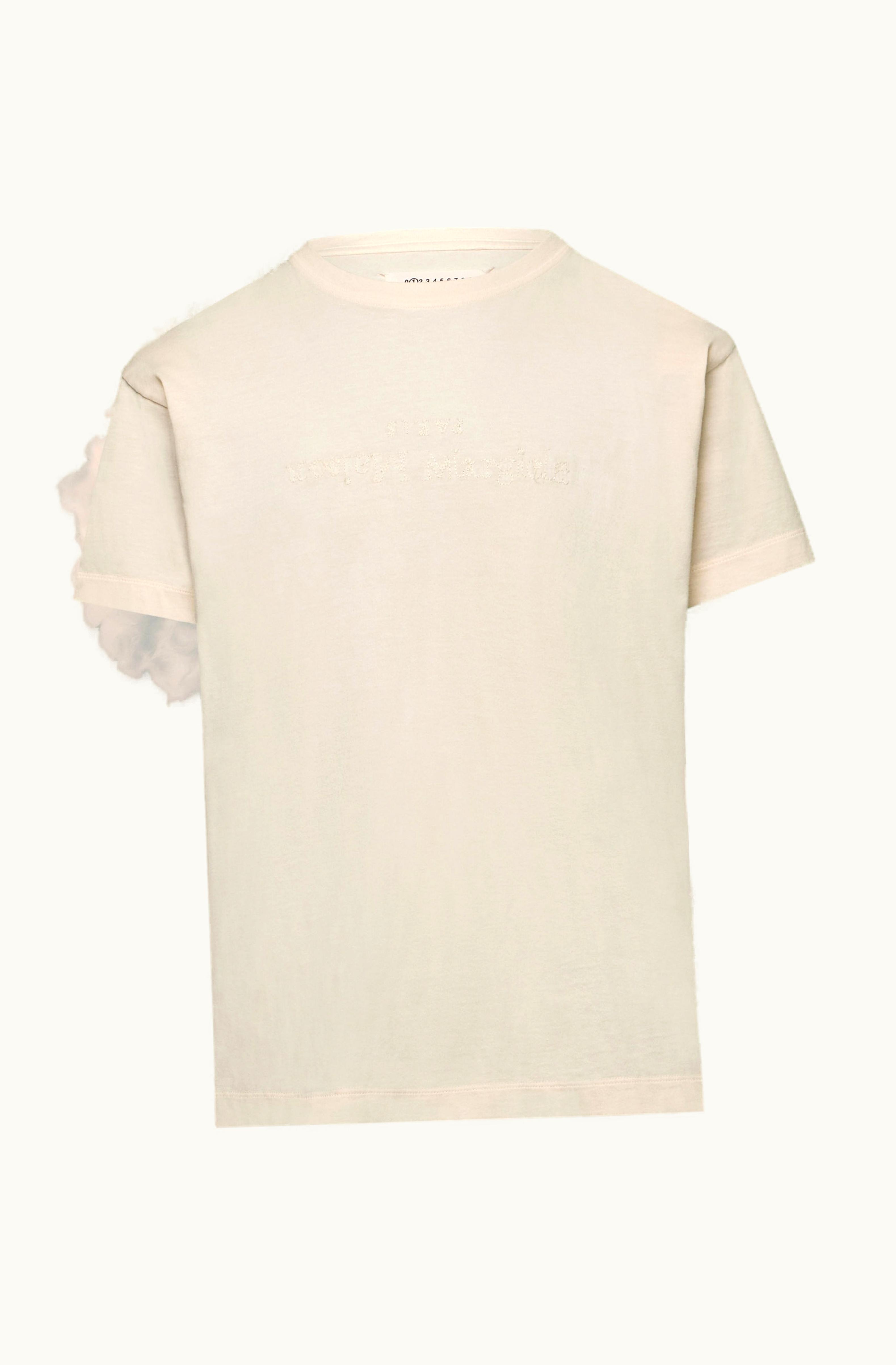 Maison Margiela Maison Margiela Reverse Logo T-shirt Ivory Cotton Blend
