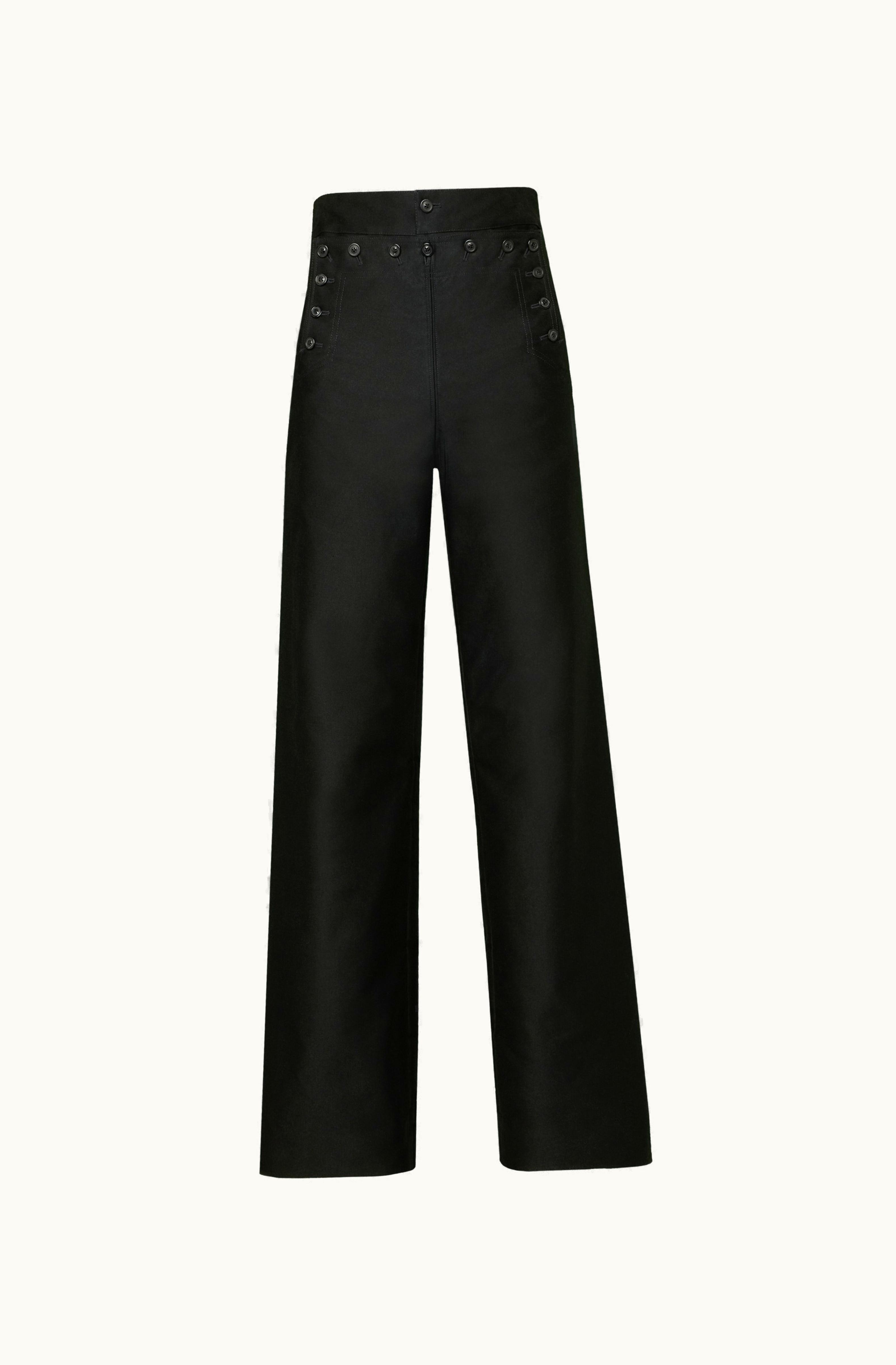 Maison Margiela Maison Margiela Satin Cotton Trousers Black