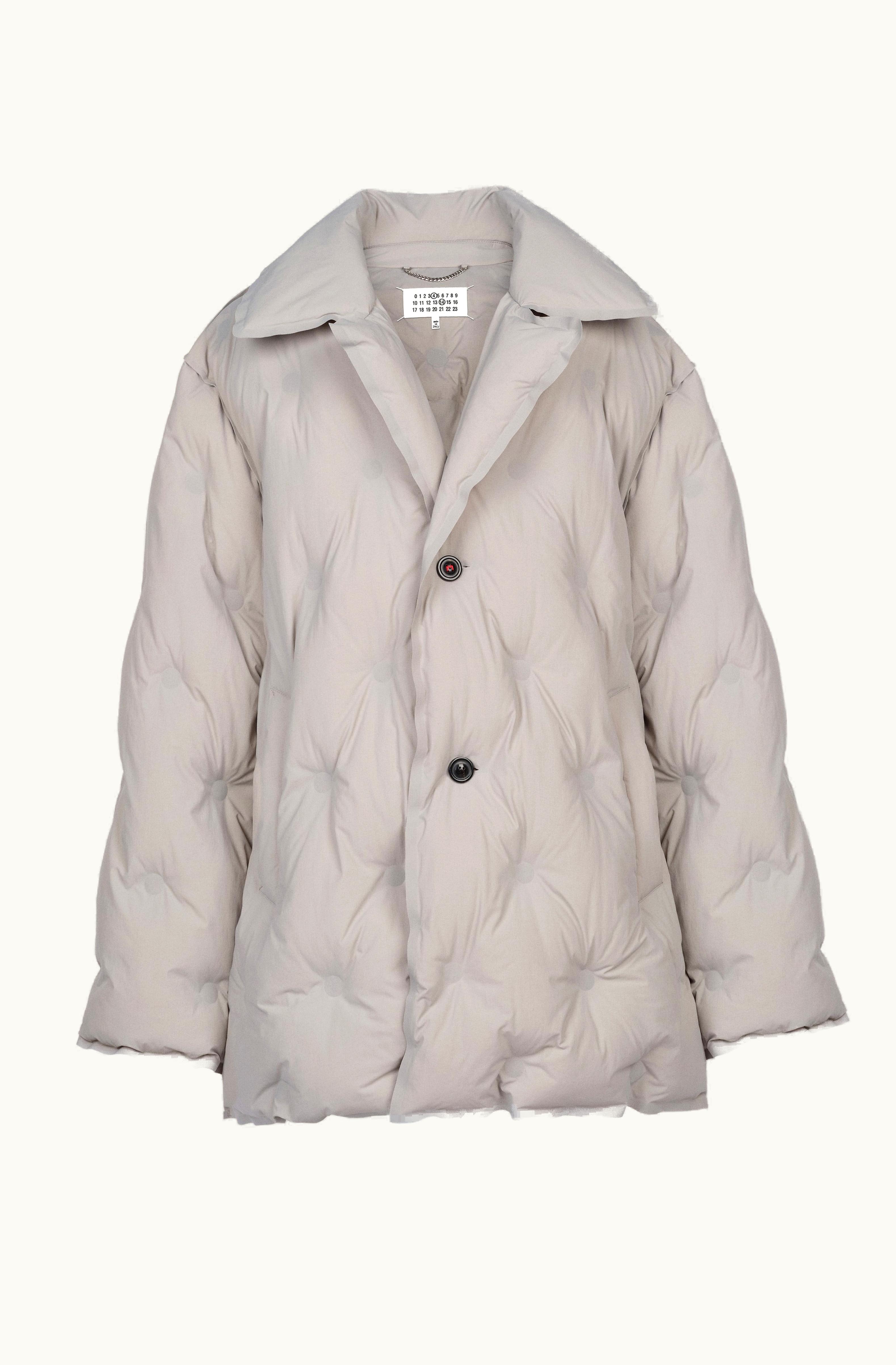 Maison Margiela Maison Margiela Recycled Nylon Padded Coat Pearl Grey