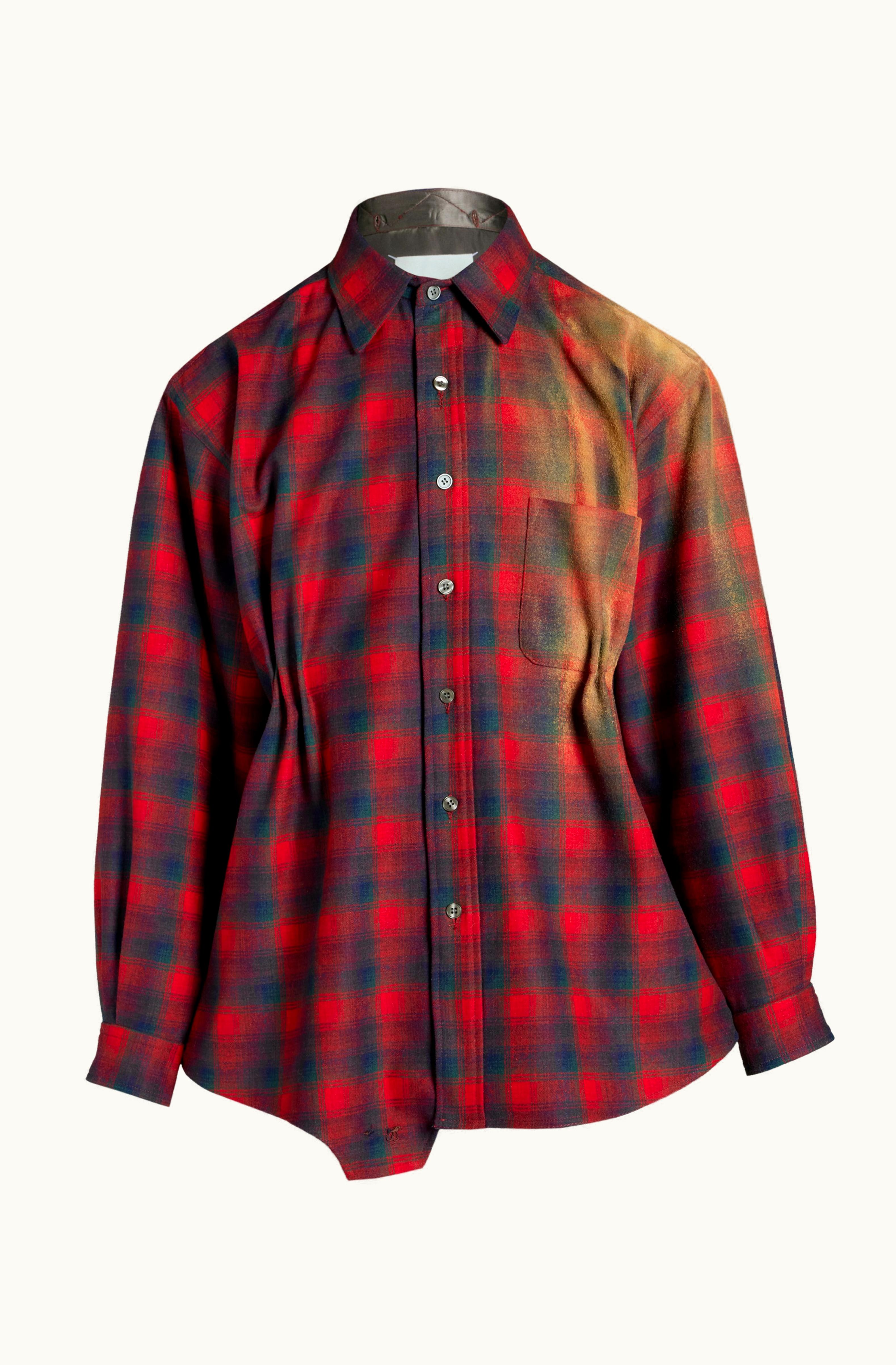 Maison Margiela Maison Margiela Sandstorm Pendleton Playsuit Red