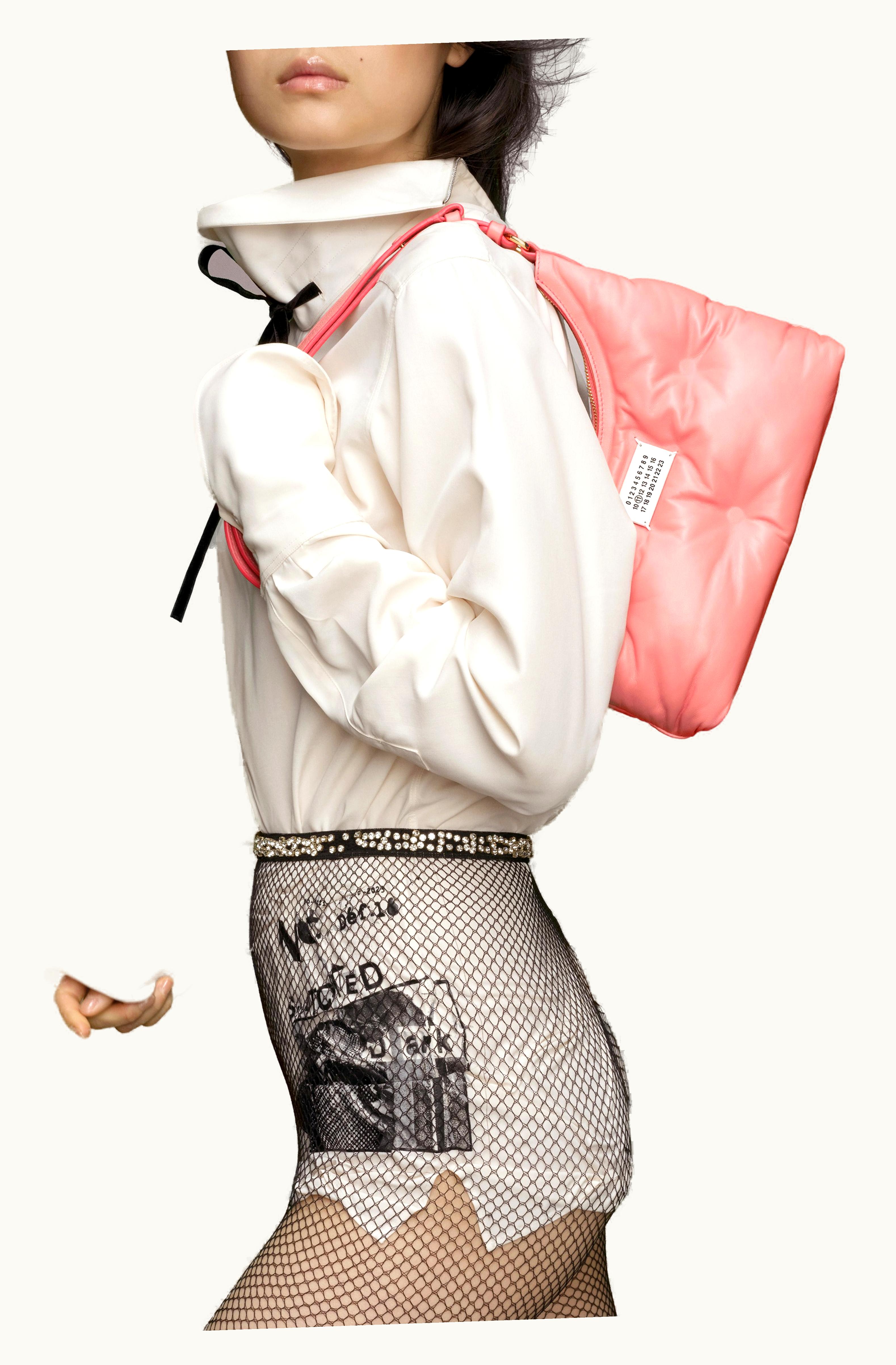 Maison Margiela Maison Margiela Glam Slam Hobo Small Shoulder Bag Coral