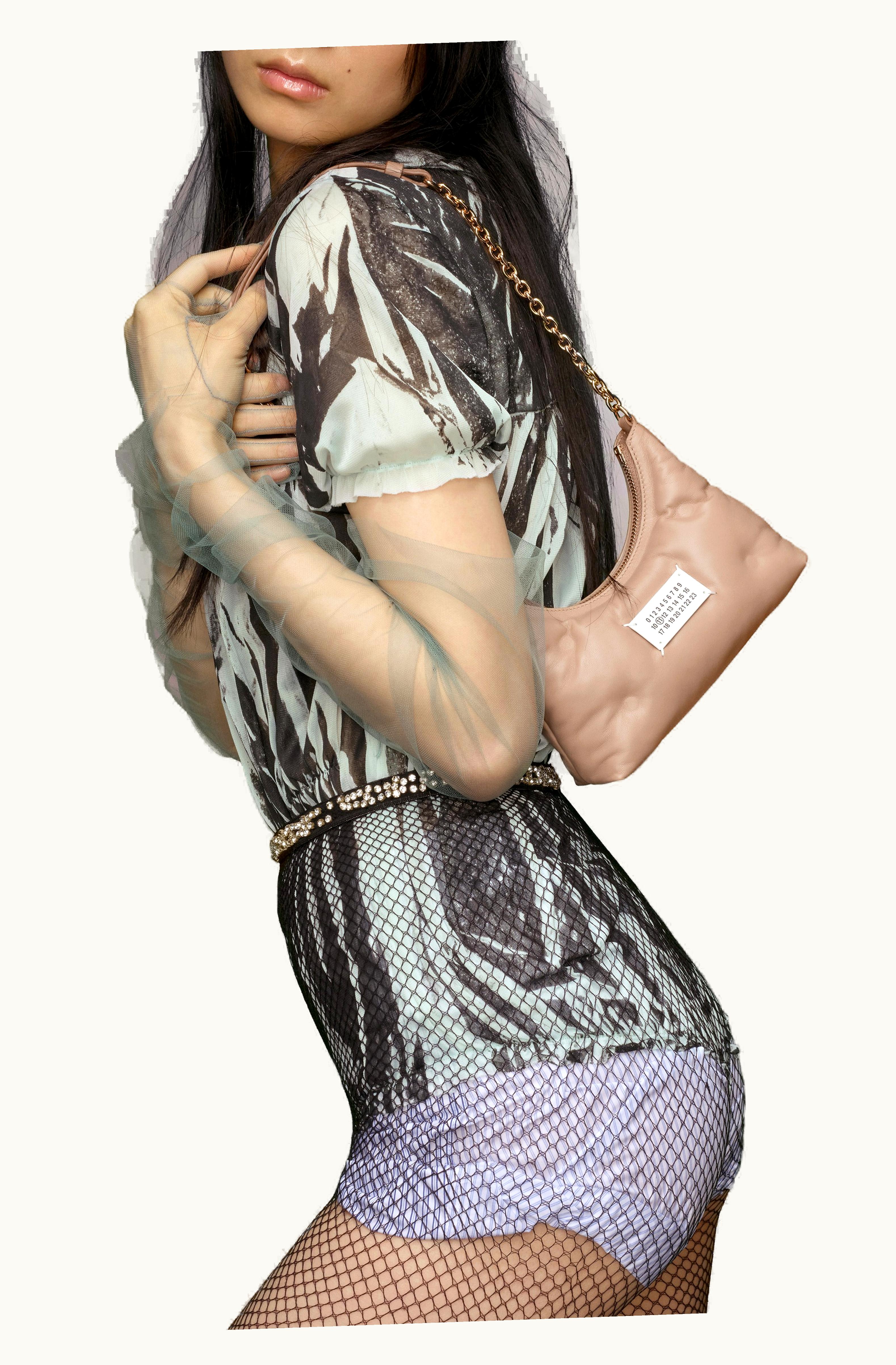 Maison Margiela Maison Margiela Women's Glam Slam Hobo Micro Mud Brown