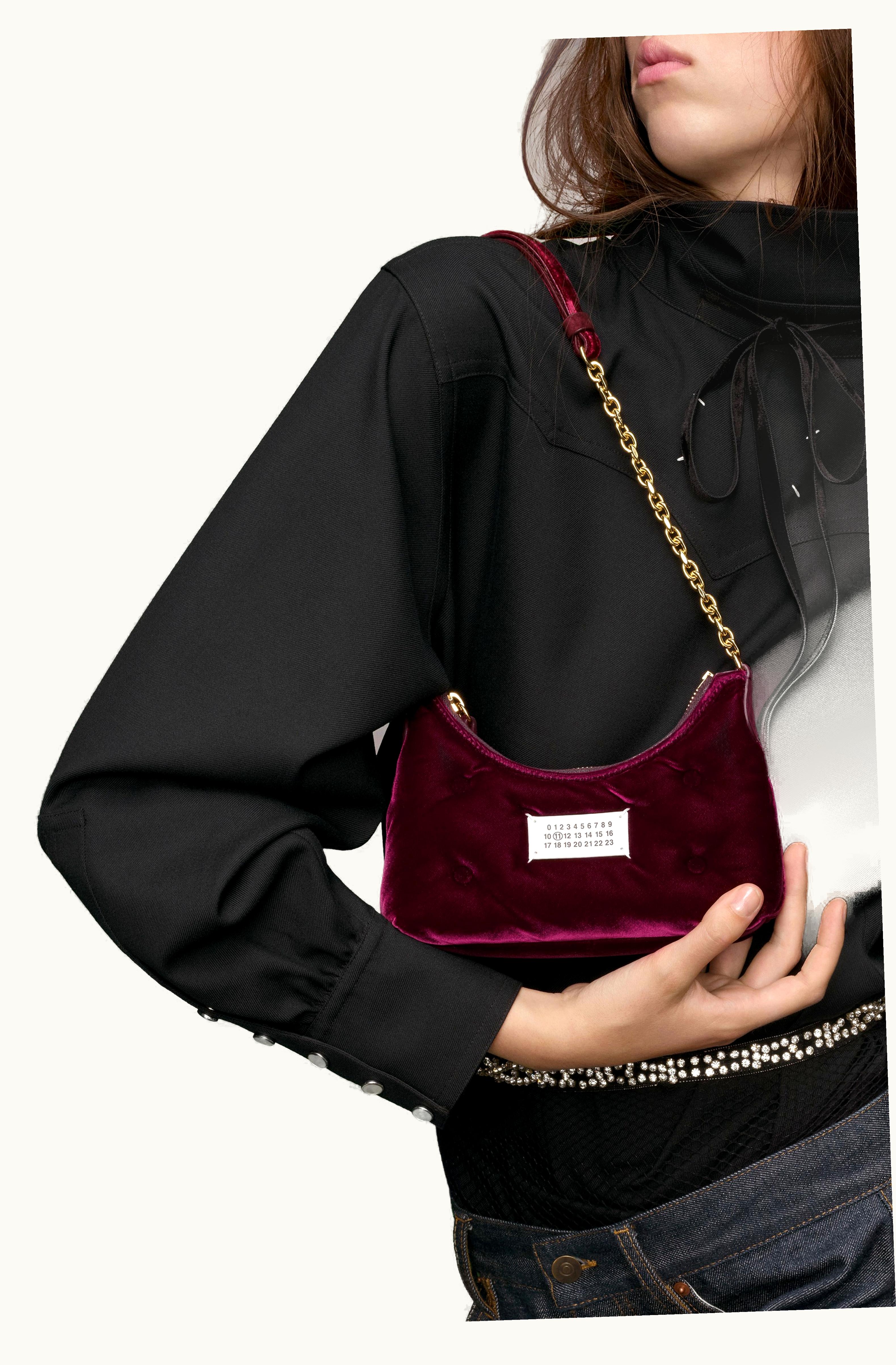 Maison Margiela Maison Margiela Glam Slam Hobo Micro Merlot