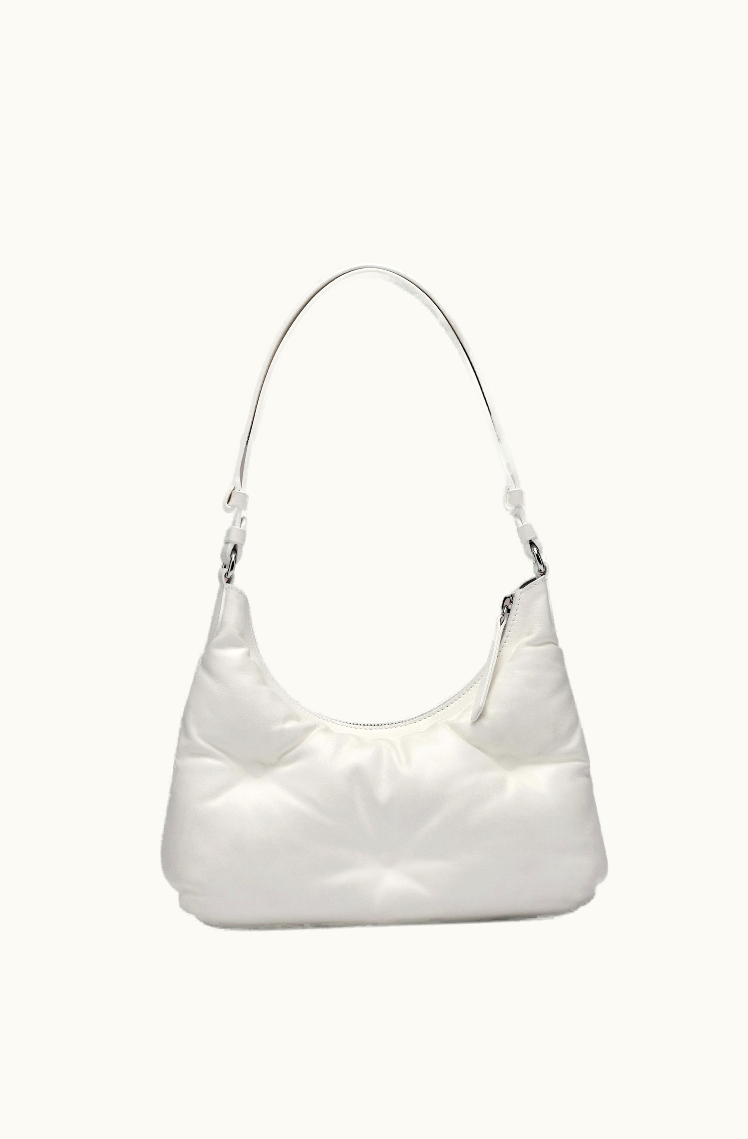 Maison Margiela Maison Margiela Glam Slam Hobo Small Shoulder Bag White