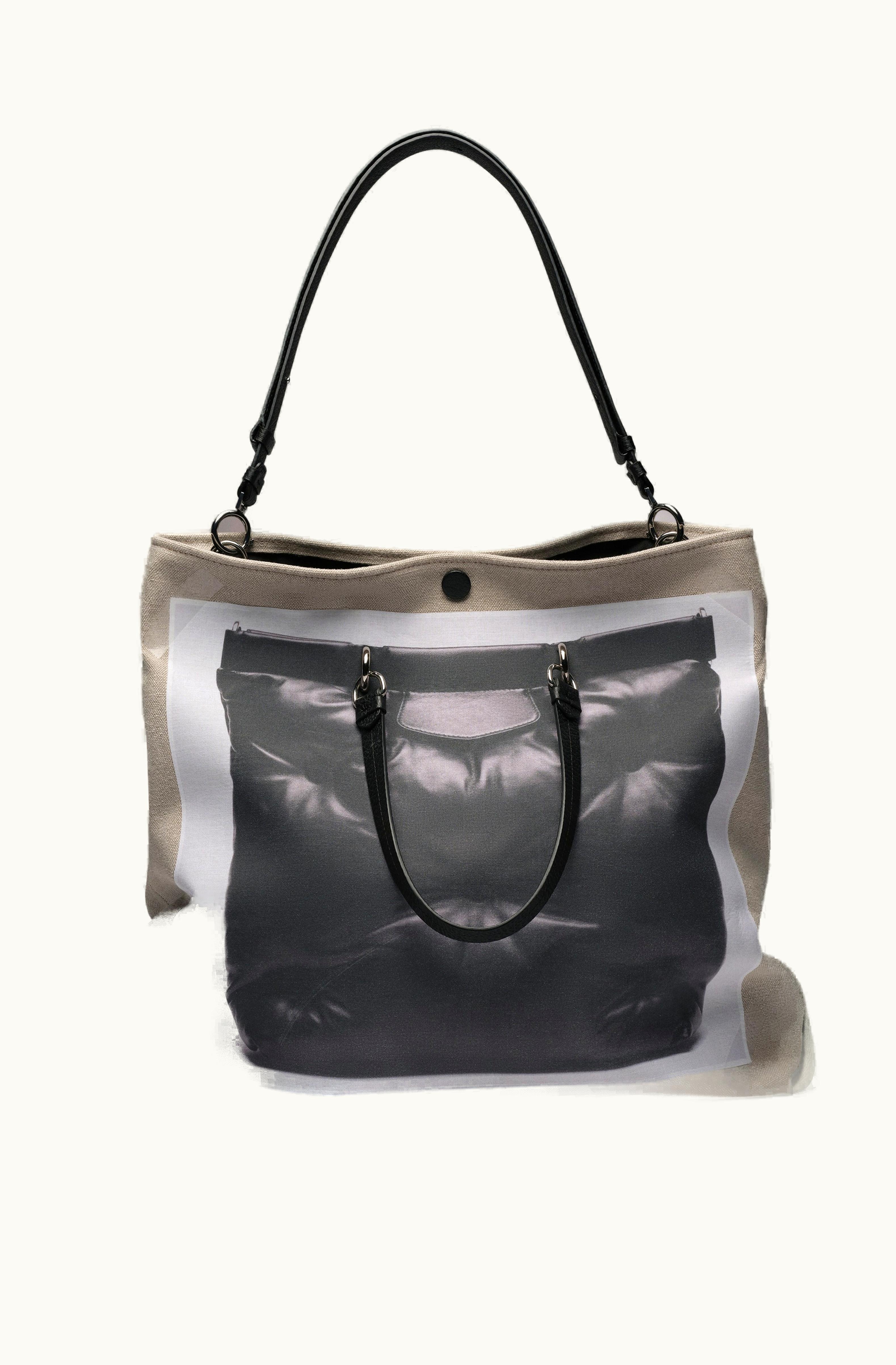 Maison Margiela Maison Margiela Trompe L'Oeil Tabi Shopping Bag Black