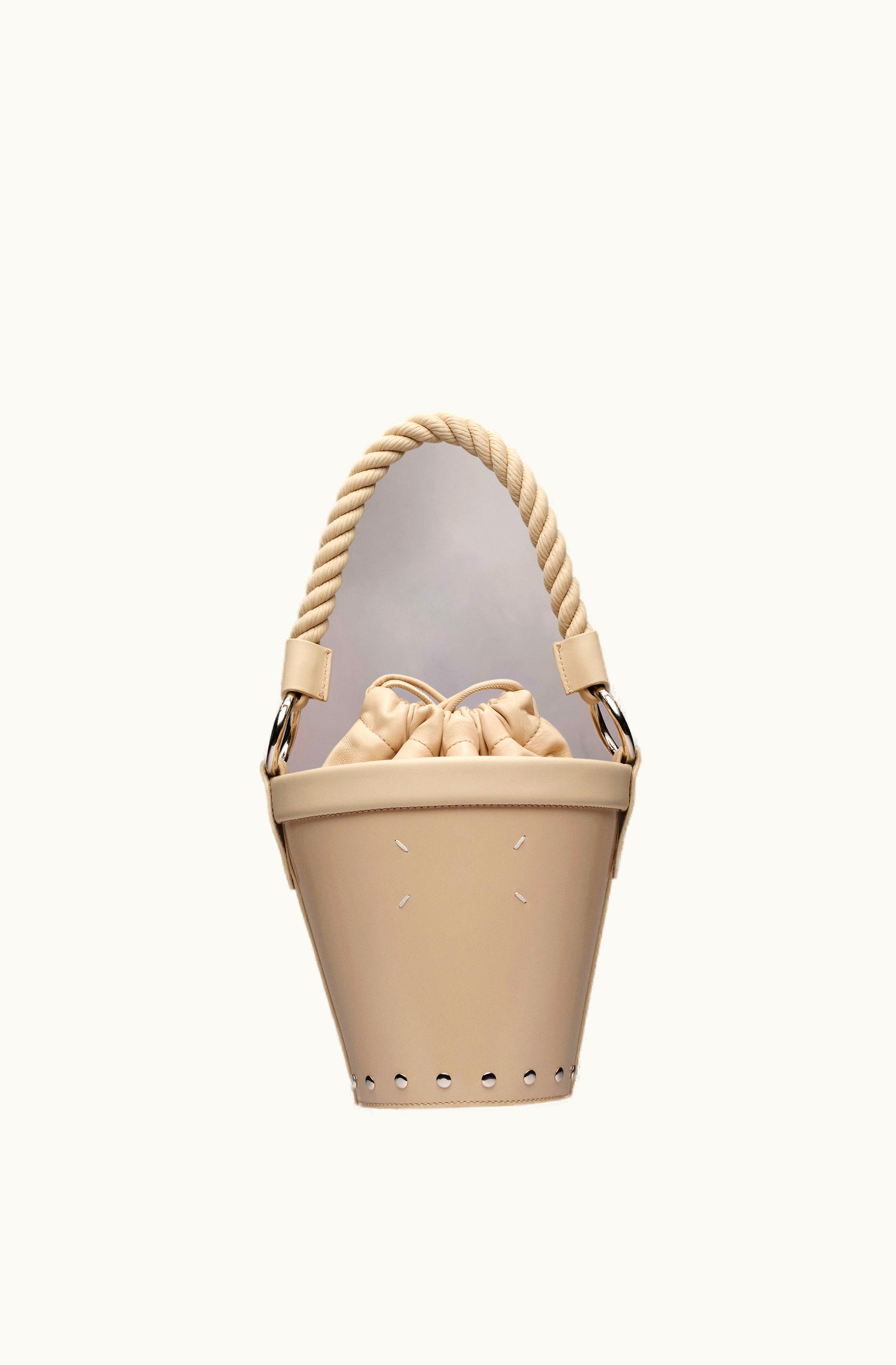 Maison Margiela Maison Margiela Fire Bucket Small Bag Black Almond