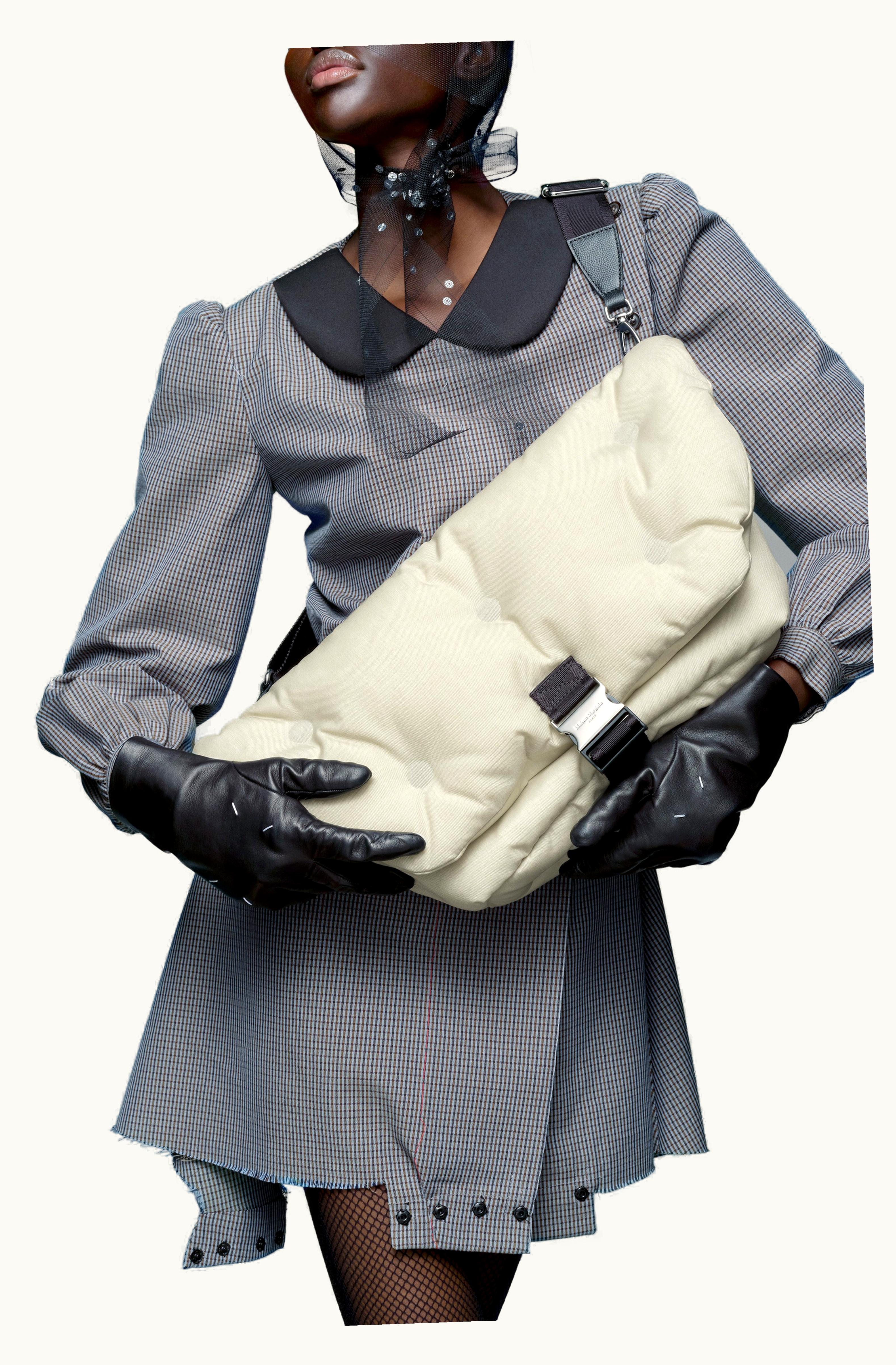 Maison Margiela Maison Margiela Women's Glam Slam Sport Cycle Messenger Light Grey